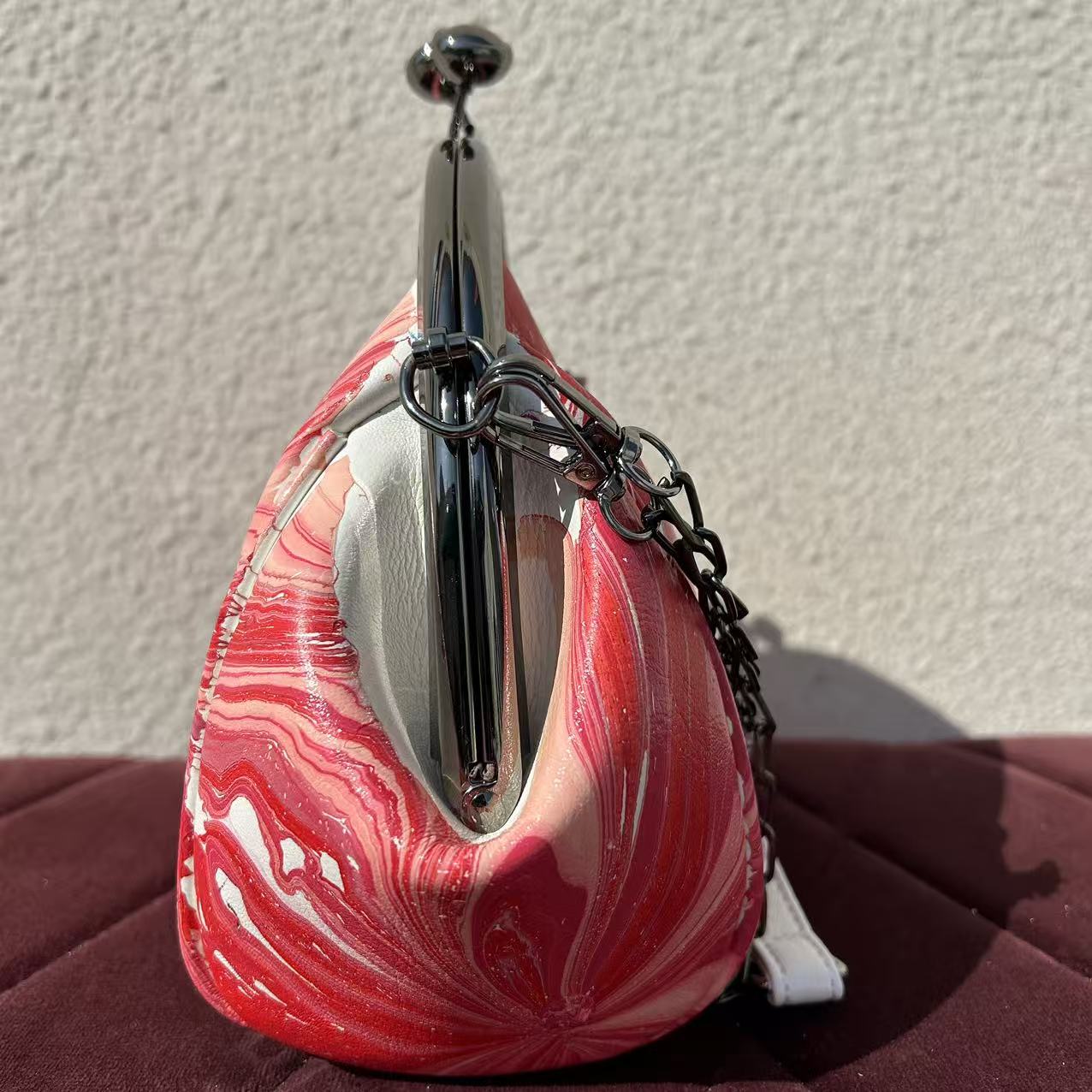 [Kiss-Lock Frame Crossbody Bag 602]