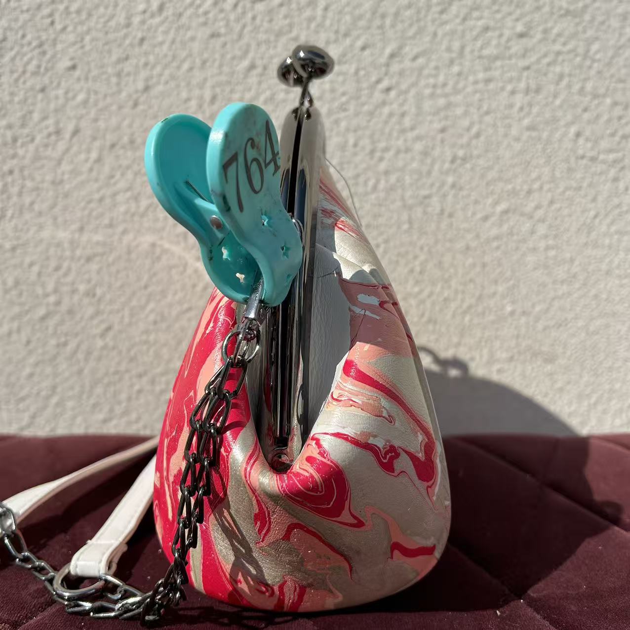 [Kiss-Lock Frame Crossbody Bag 764]