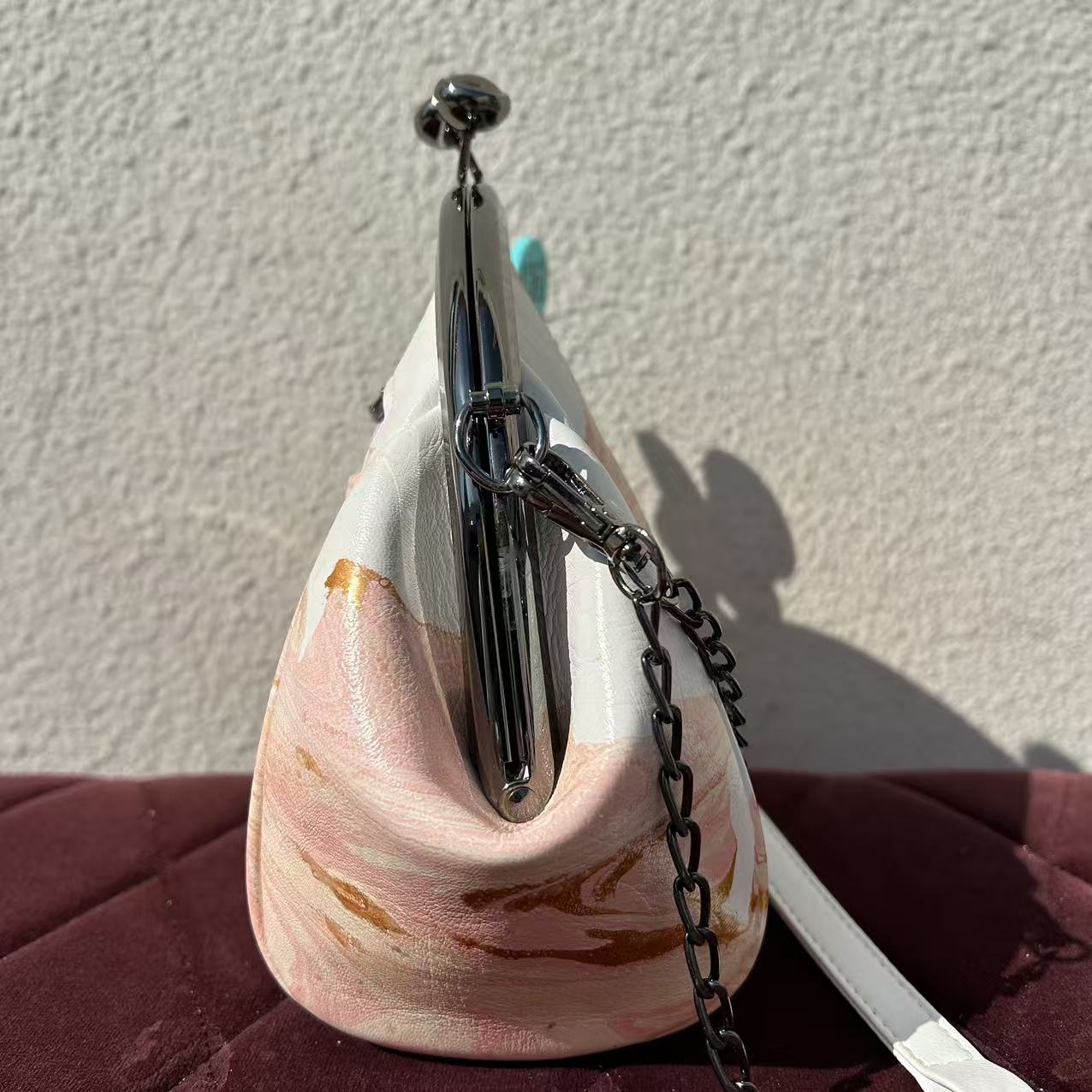 [Kiss-Lock Frame Crossbody Bag 1361]