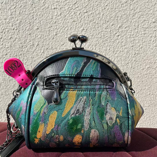 [Kiss-Lock Frame Crossbody Bag 1092]