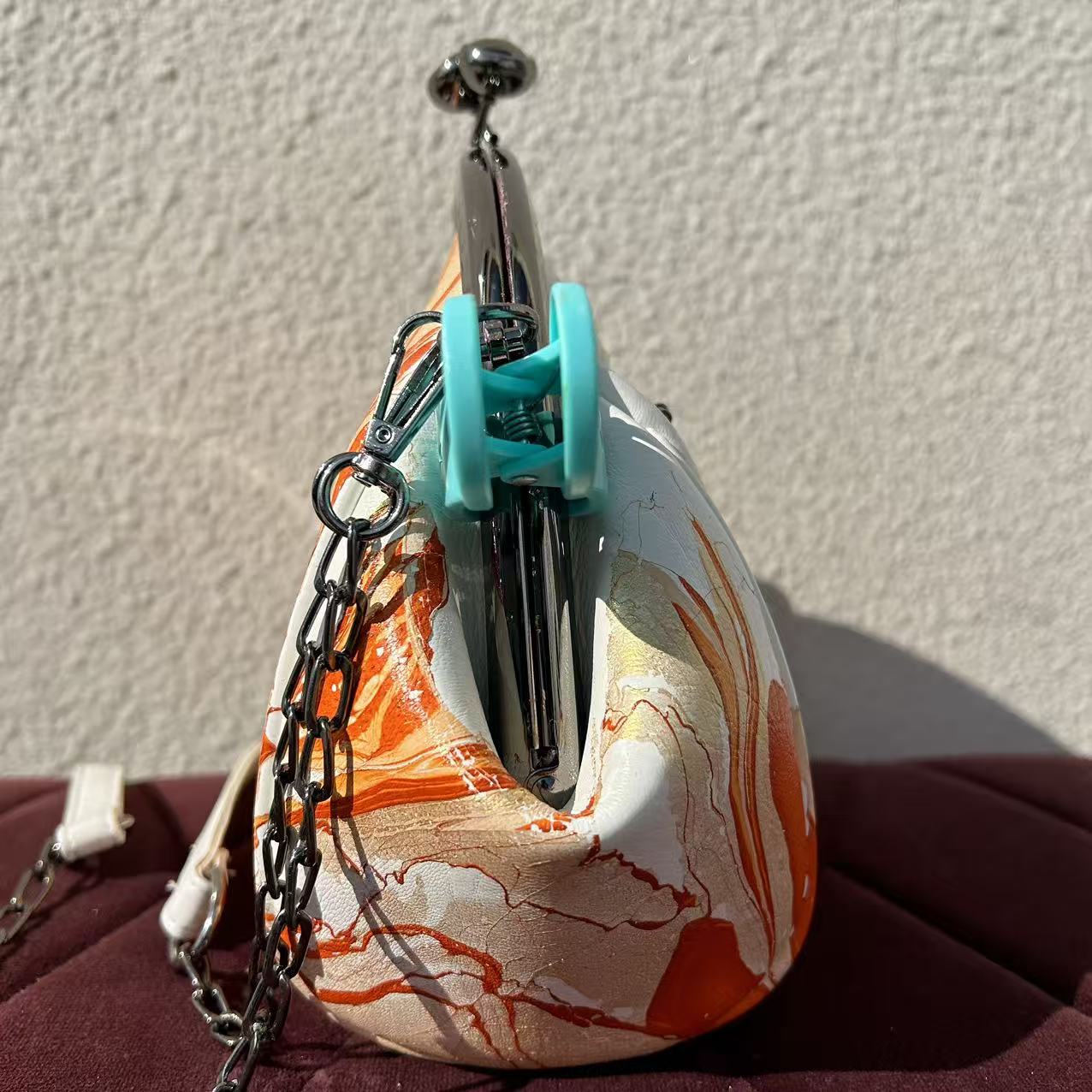 [Kiss-Lock Frame Crossbody Bag 1366]