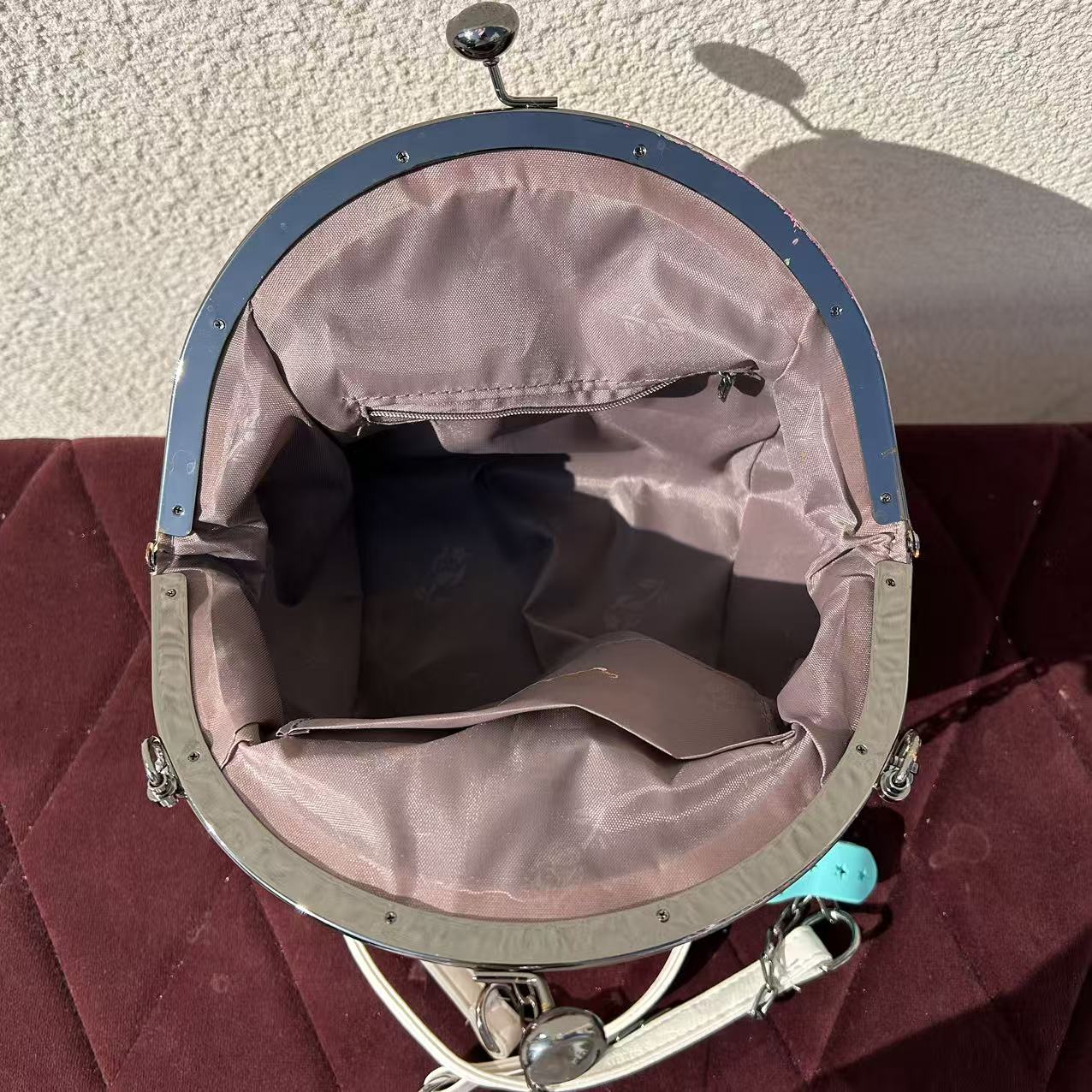 [Kiss-Lock Frame Crossbody Bag 1366]