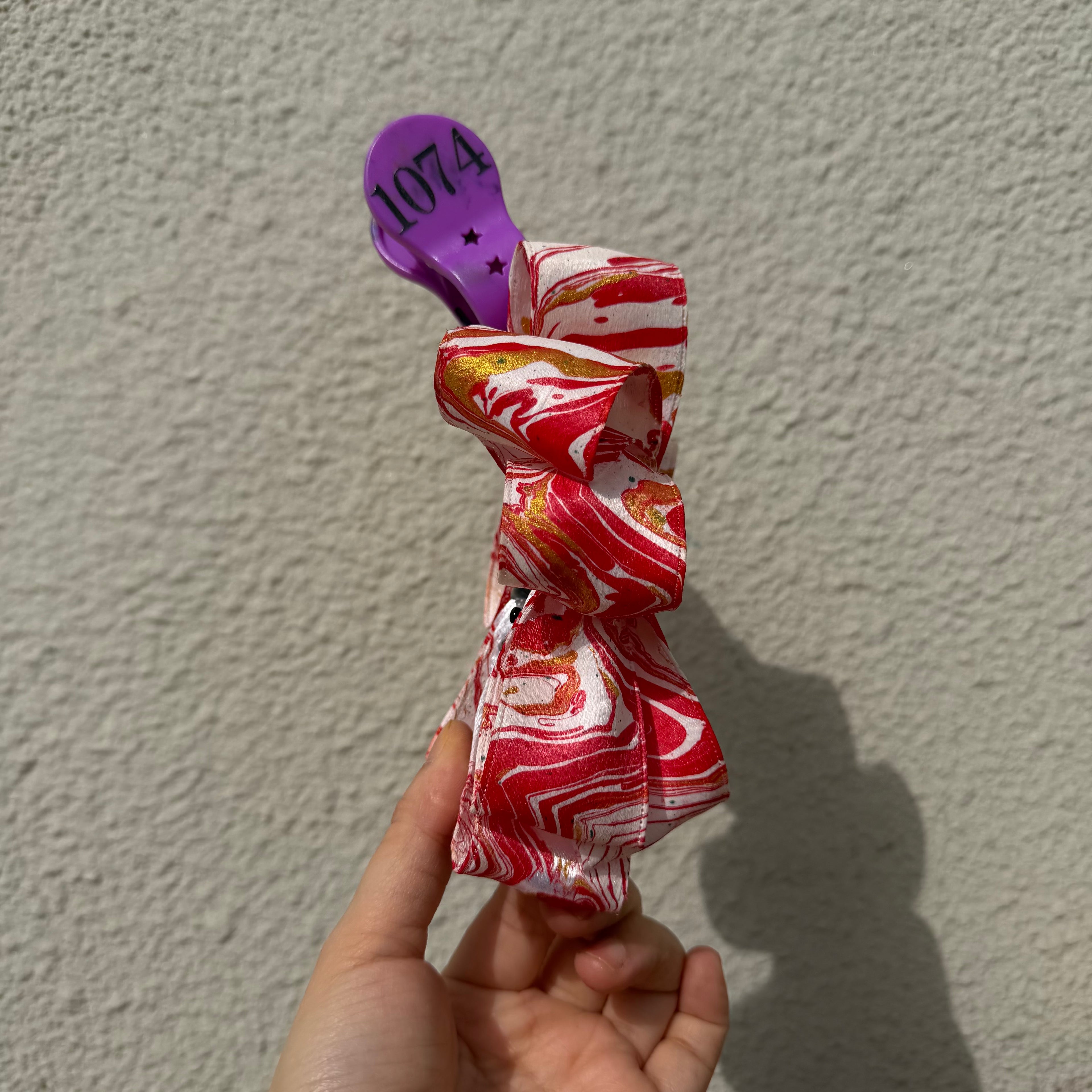 【Handmade Bow Hair Claw Clip 1074】