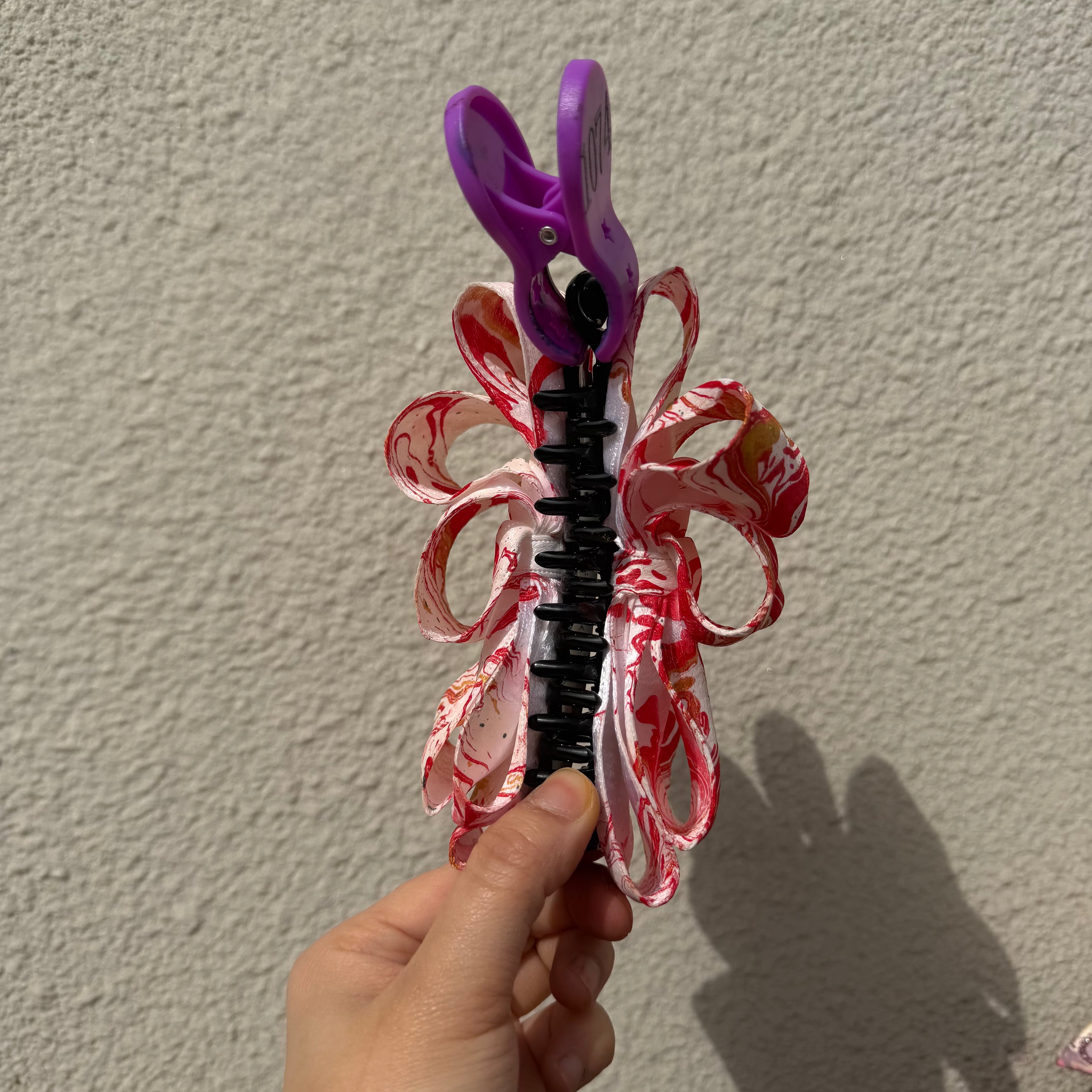 【Handmade Bow Hair Claw Clip 1074】