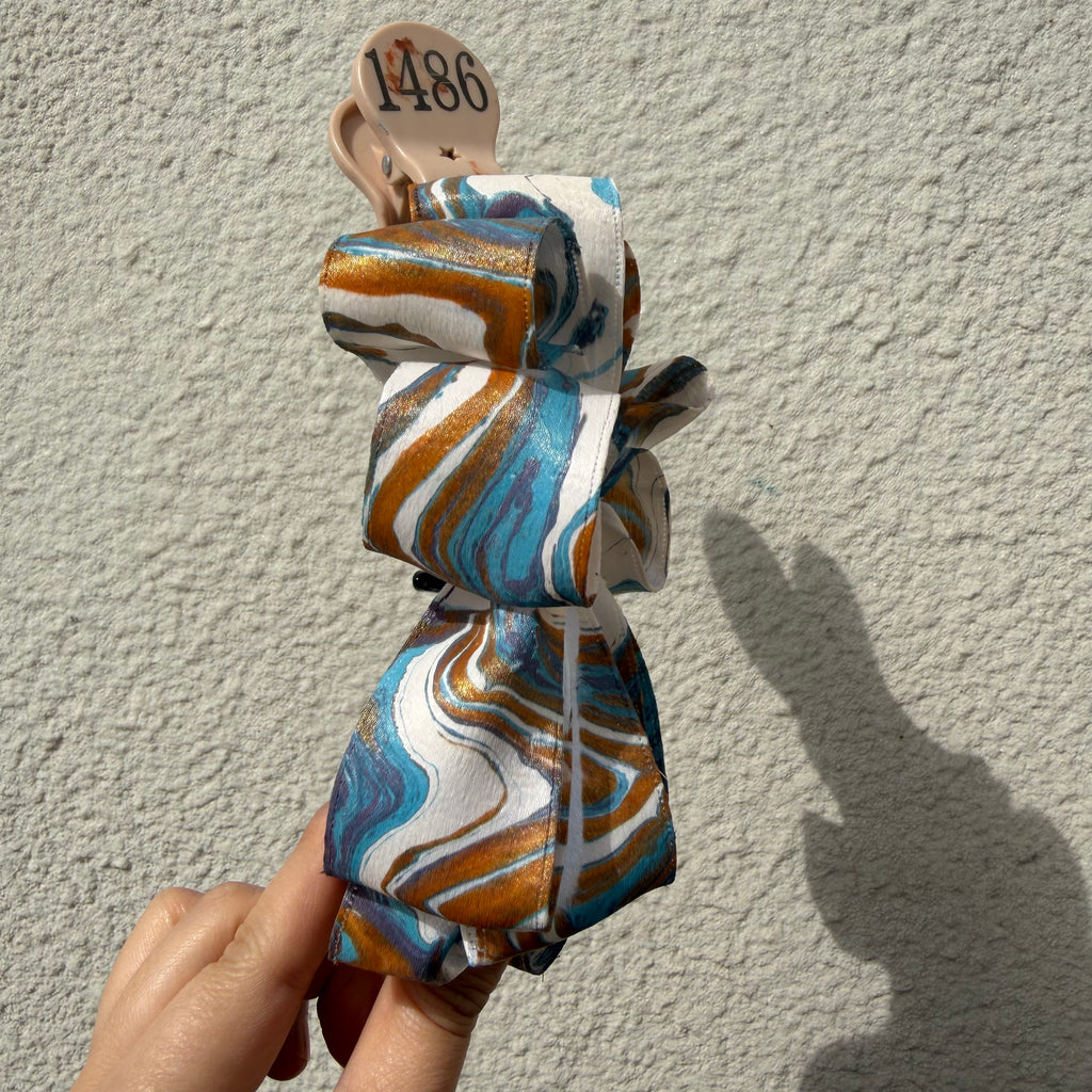 【Handmade Bow Hair Claw Clip 1594】