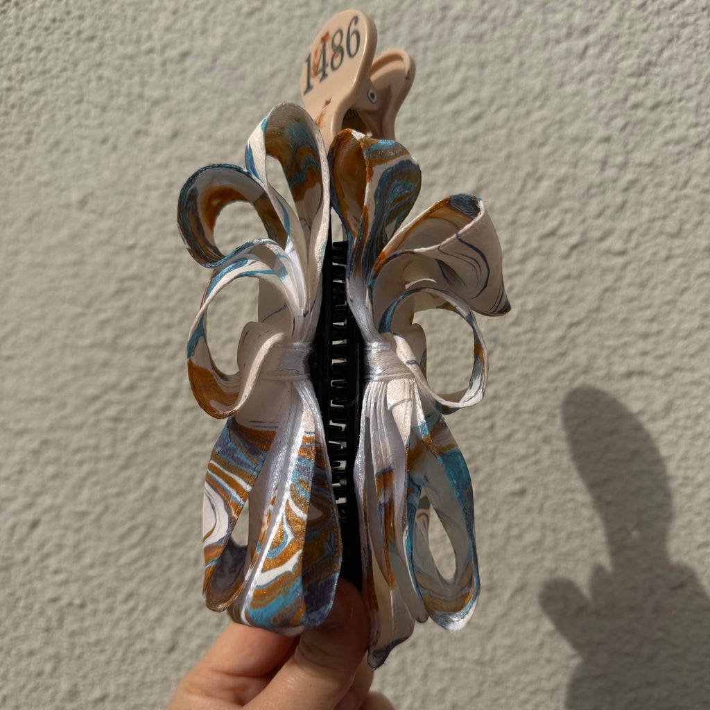 【Handmade Bow Hair Claw Clip 1594】