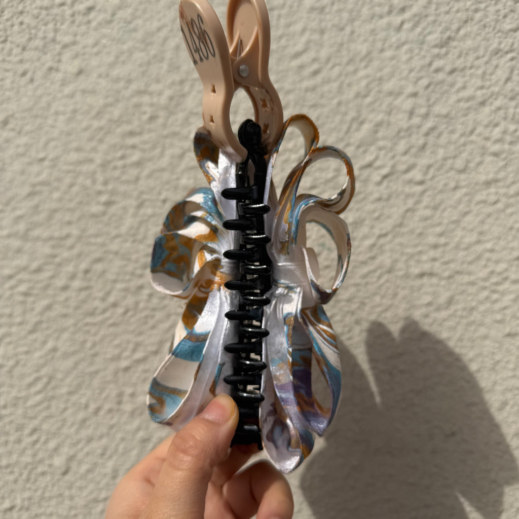 【Handmade Bow Hair Claw Clip 1594】