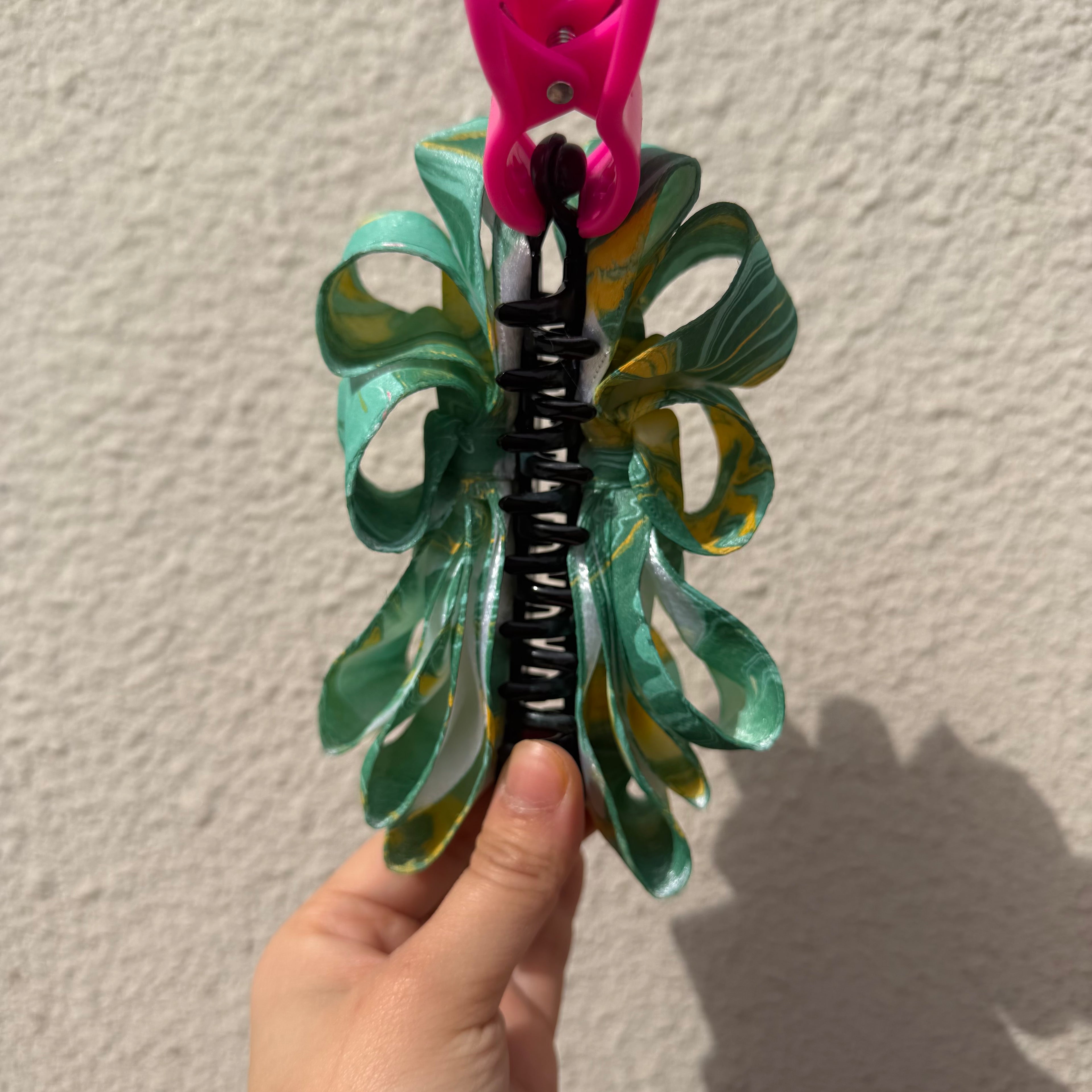 【Handmade Bow Hair Claw Clip 1594】