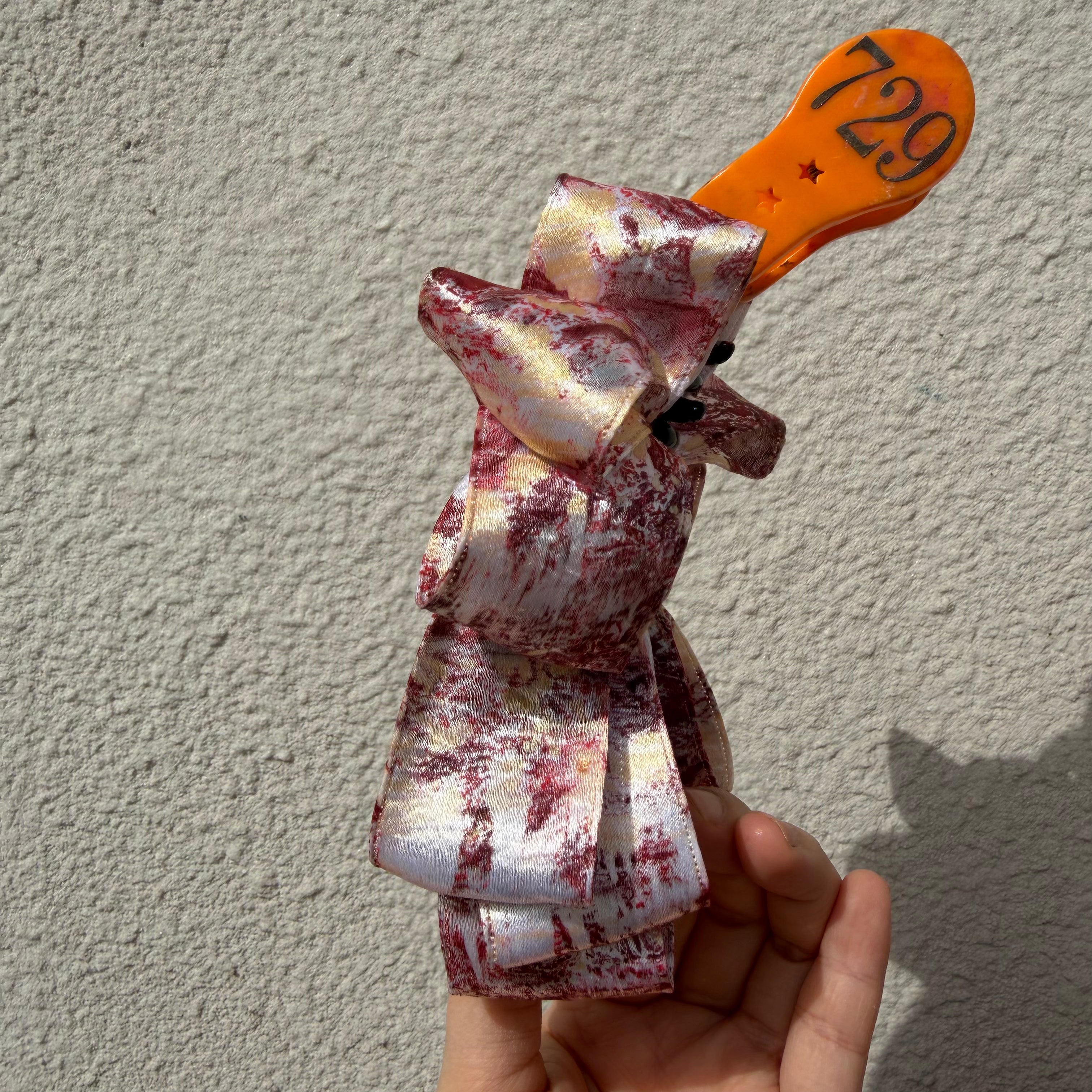 【Handmade Bow Hair Claw Clip 729】