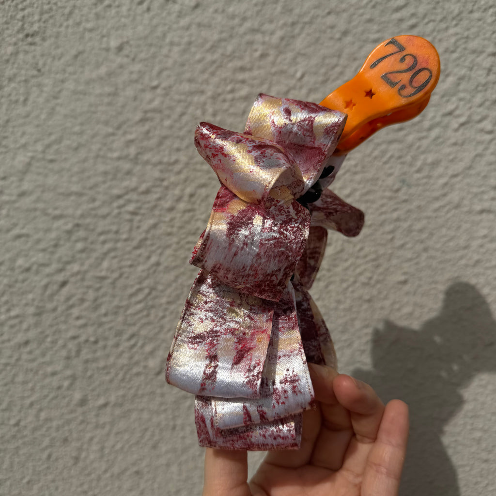 【Handmade Bow Hair Claw Clip 729】