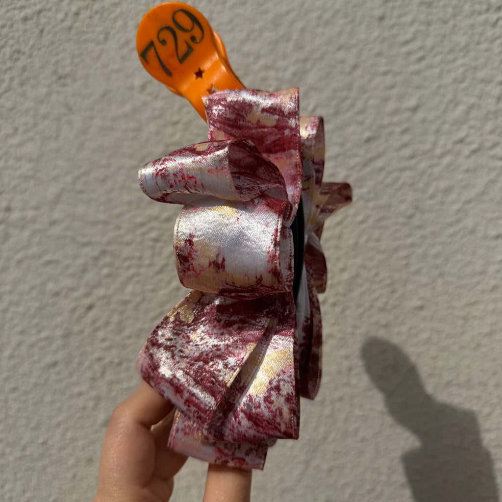 【Handmade Bow Hair Claw Clip 729】