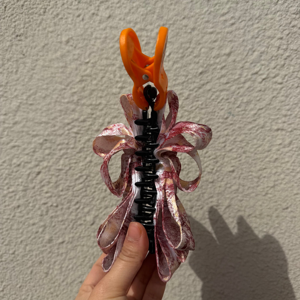 【Handmade Bow Hair Claw Clip 729】