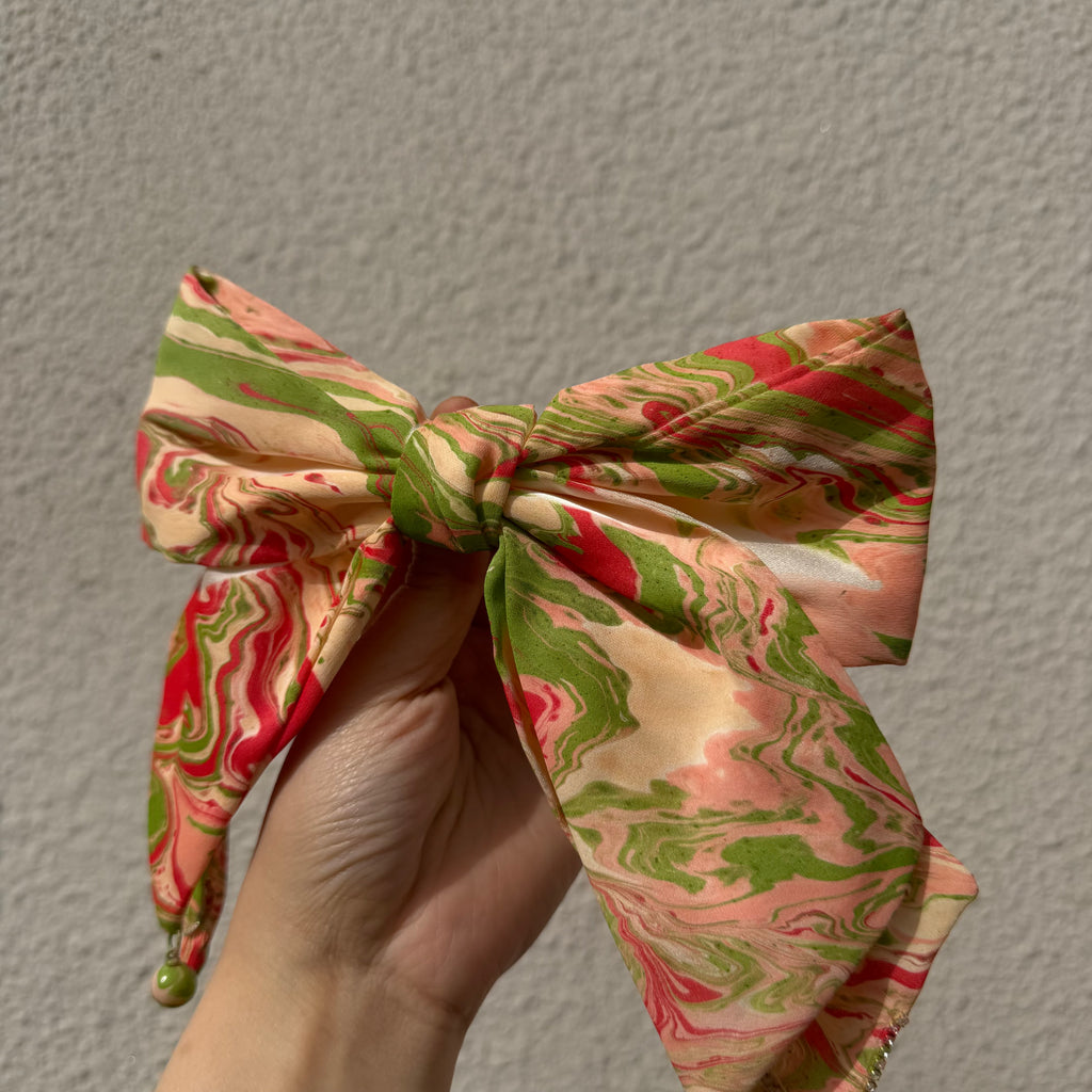 【Handmade Bow Hair Claw Clip 1573】