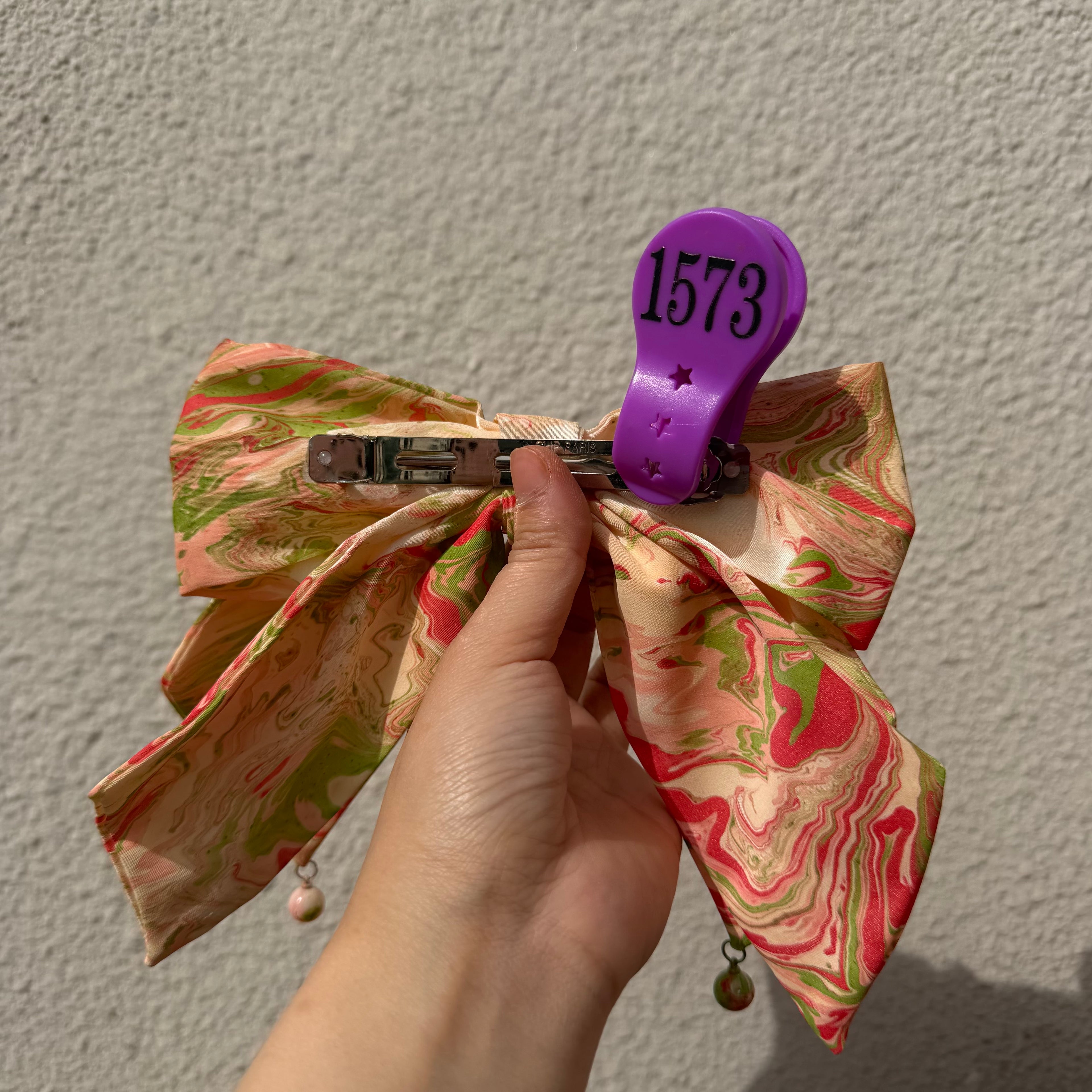 【Handmade Bow Hair Claw Clip 1573】