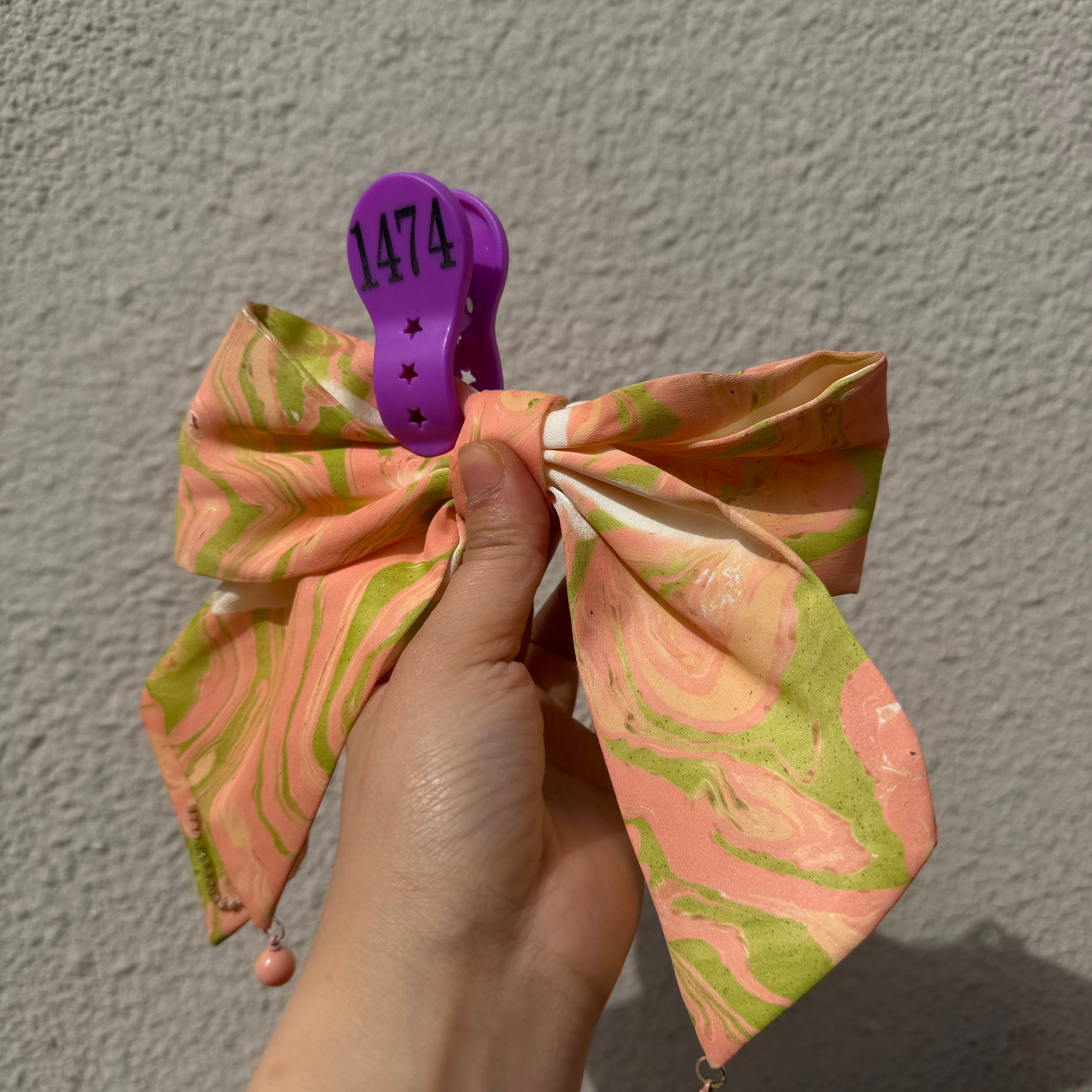 【Handmade Bow Hair Claw Clip 1474】