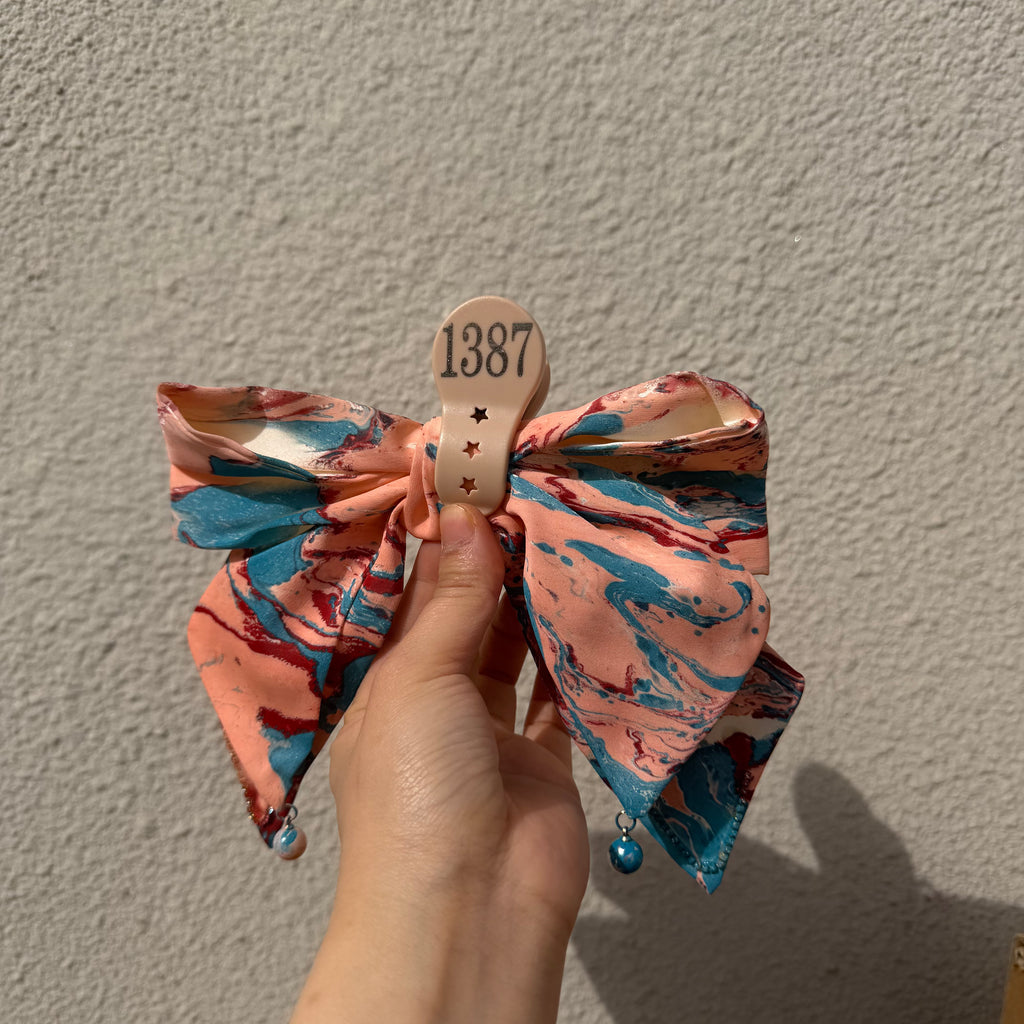 【Handmade Bow Hair Claw Clip 1387】