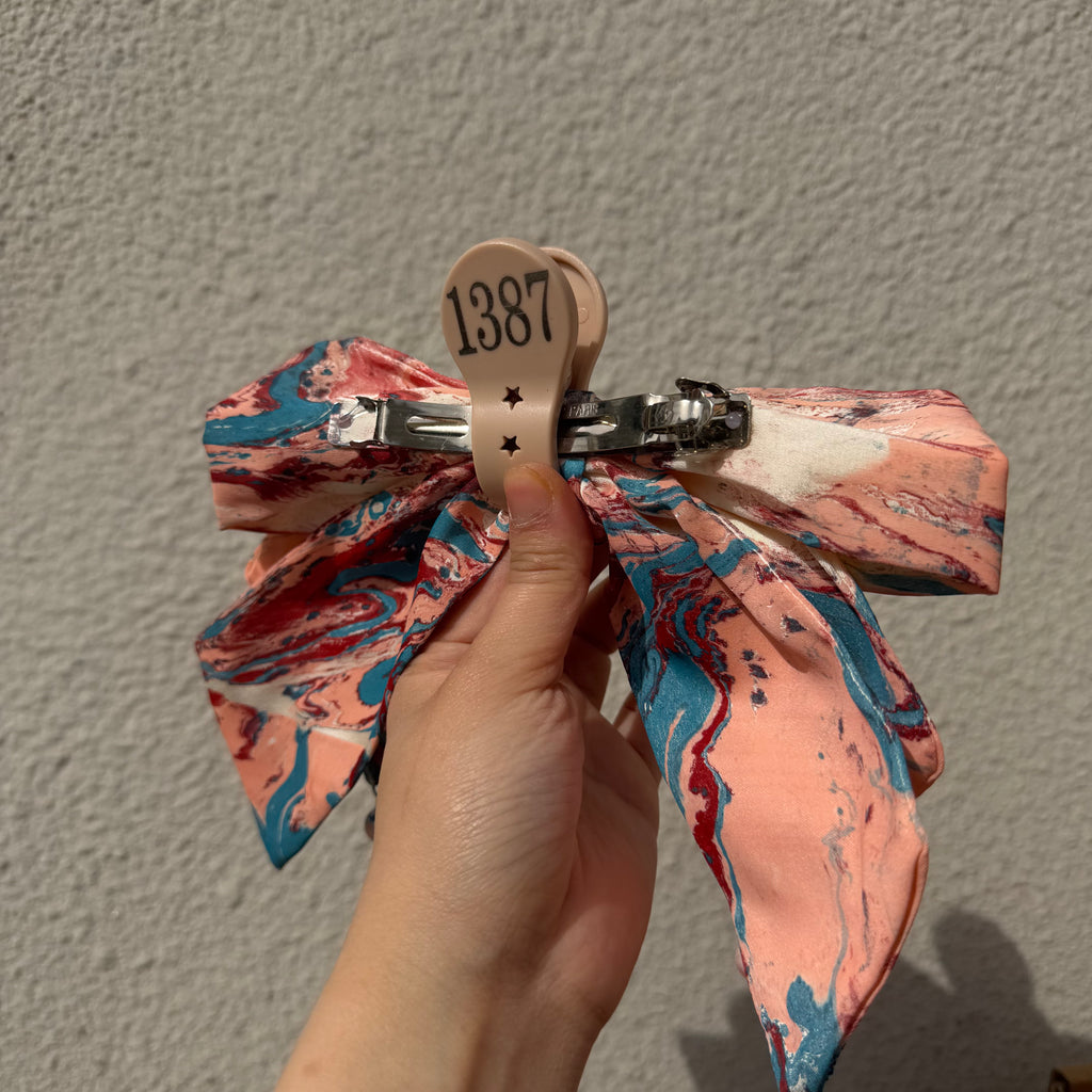 【Handmade Bow Hair Claw Clip 1387】