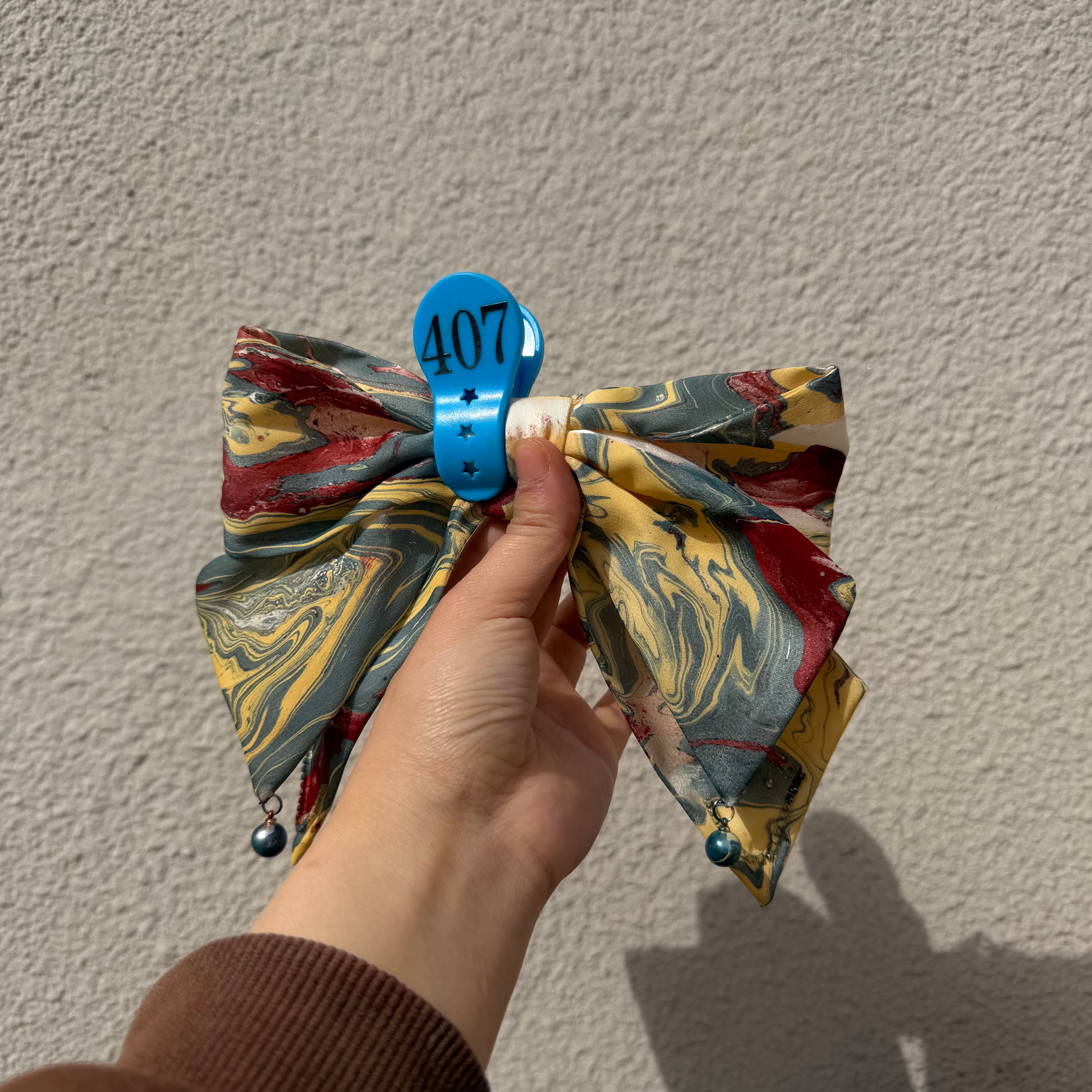 【Handmade Bow Hair Claw Clip 407】