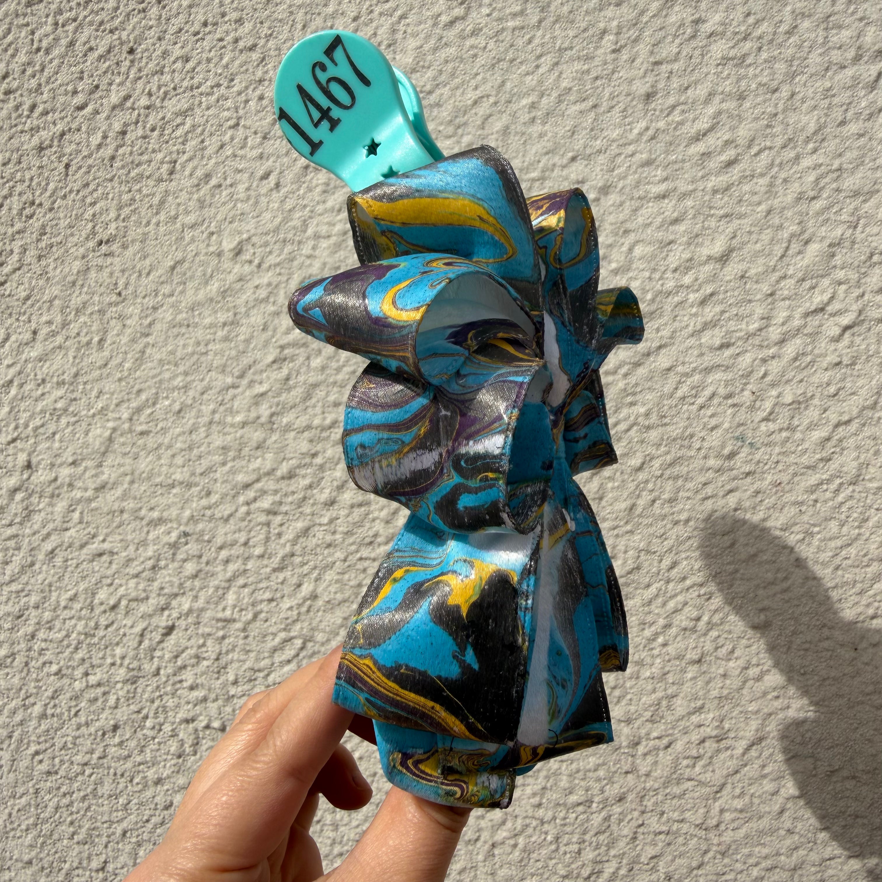 【Handmade Bow Hair Claw Clip 1467】