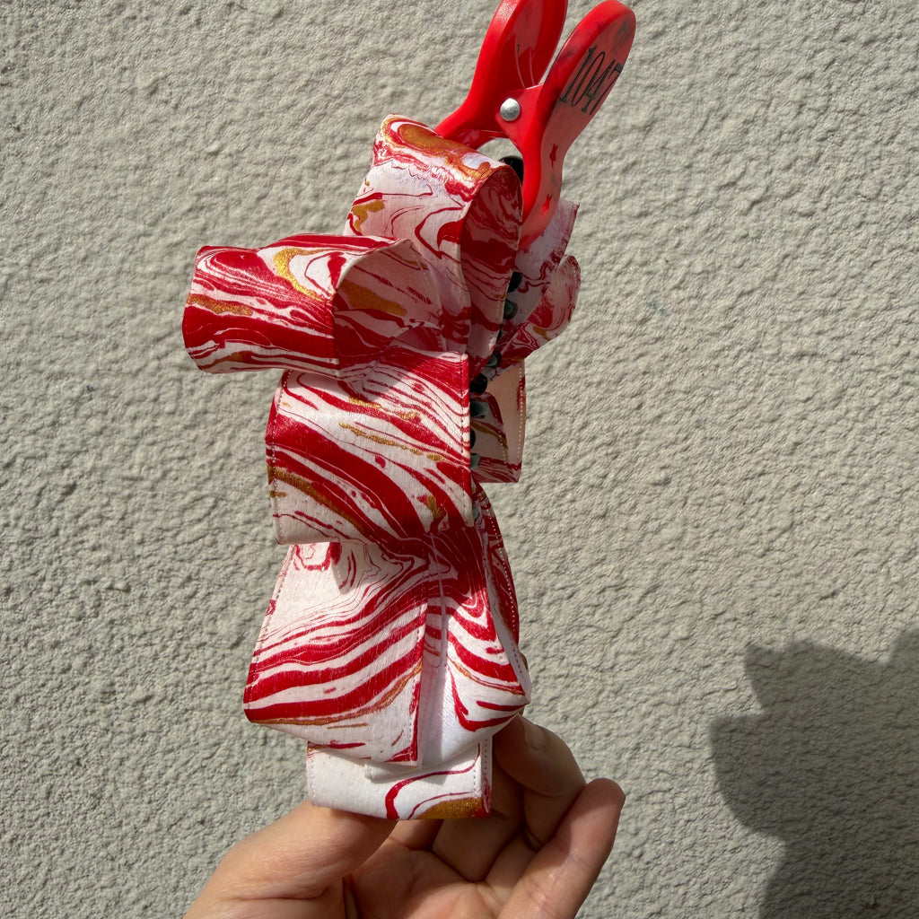 【Handmade Bow Hair Claw Clip 1047】