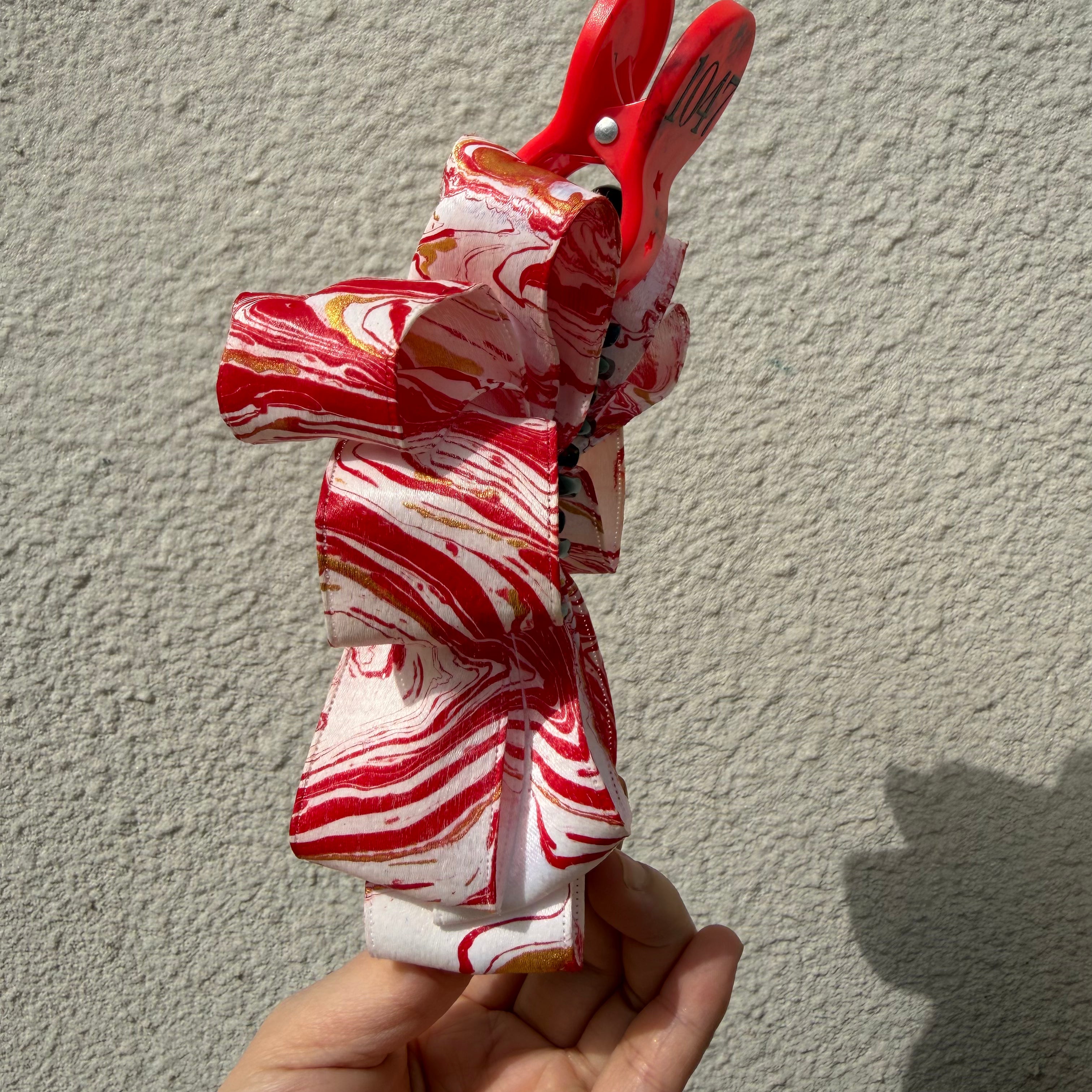 【Handmade Bow Hair Claw Clip 1047】