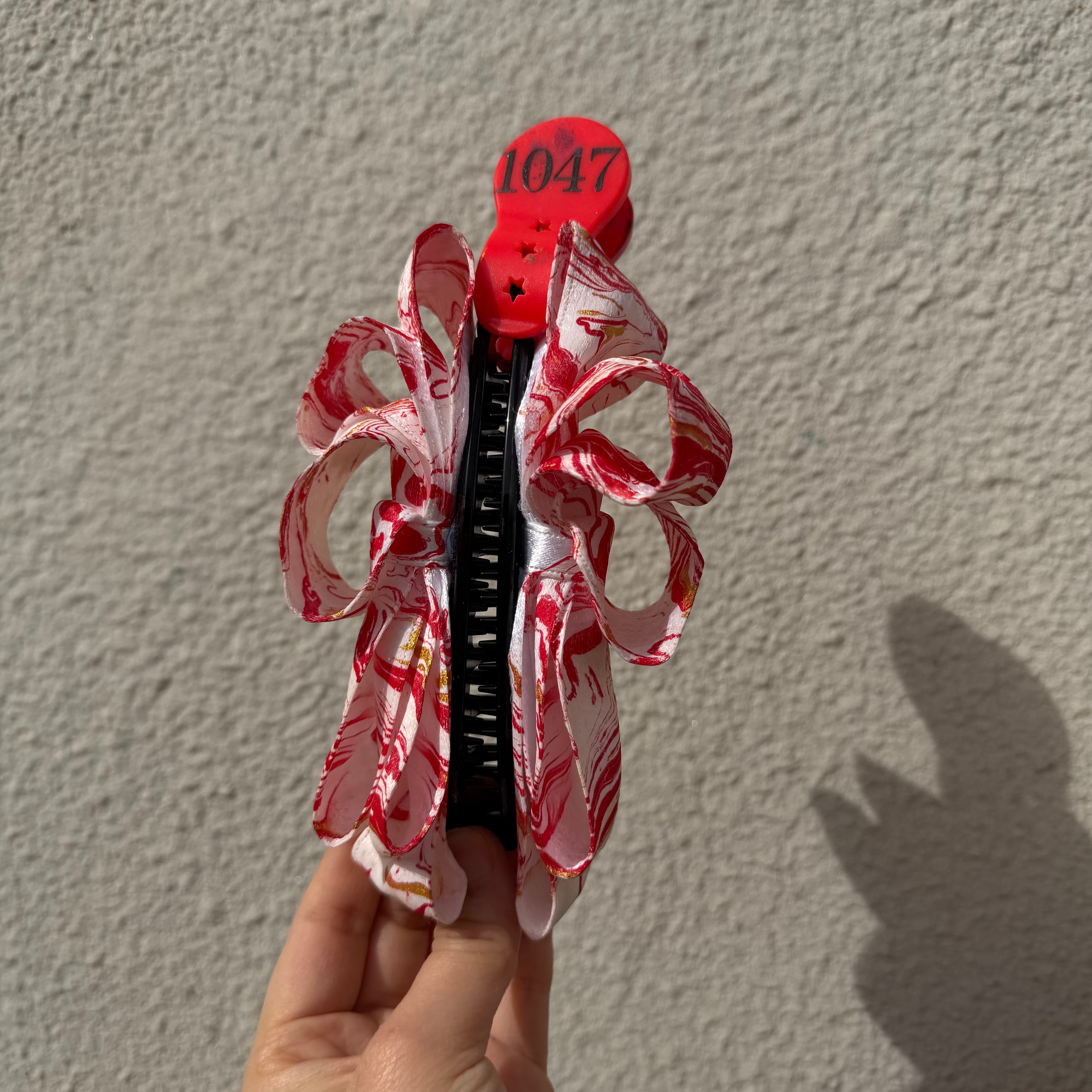 【Handmade Bow Hair Claw Clip 1047】