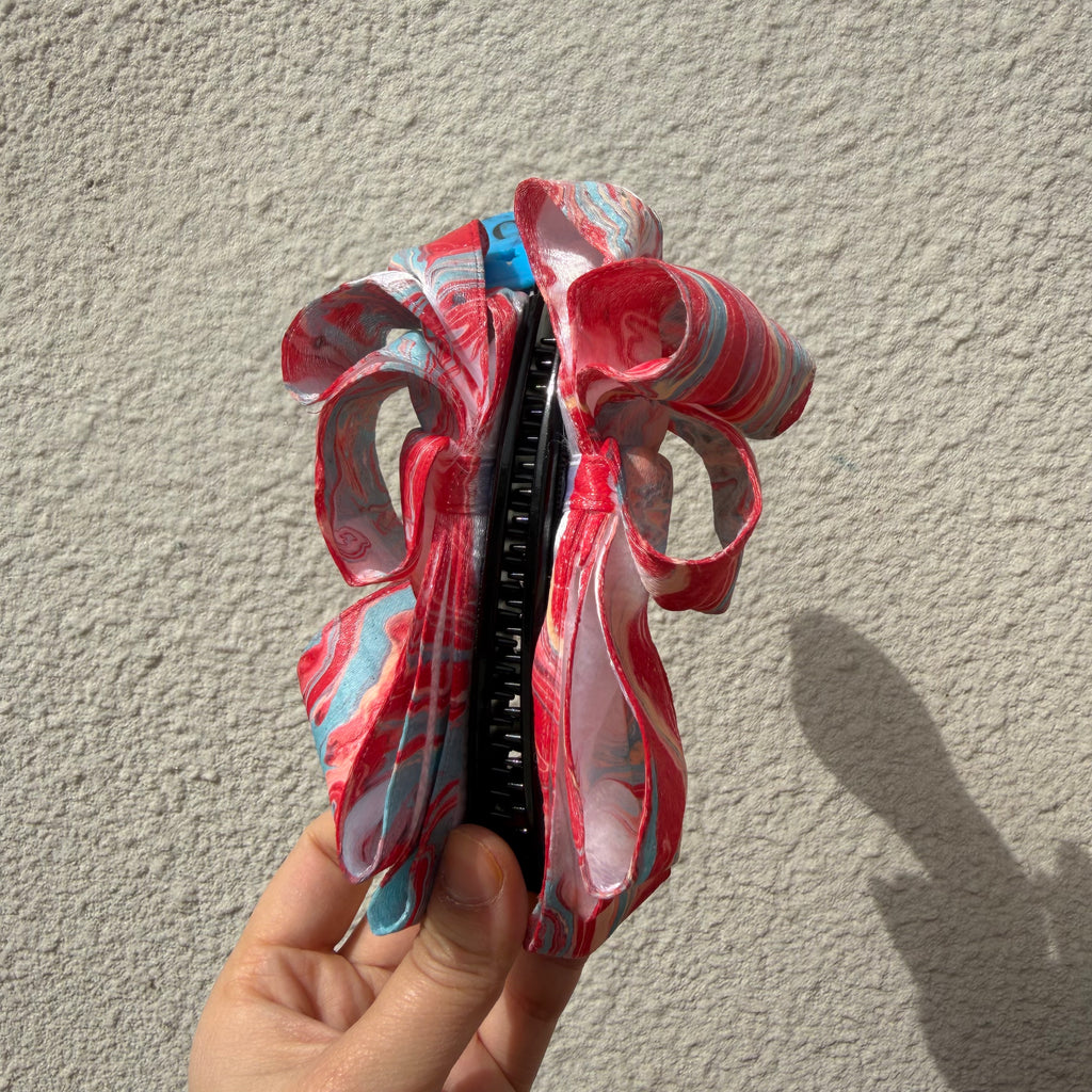 【Handmade Bow Hair Claw Clip 709】