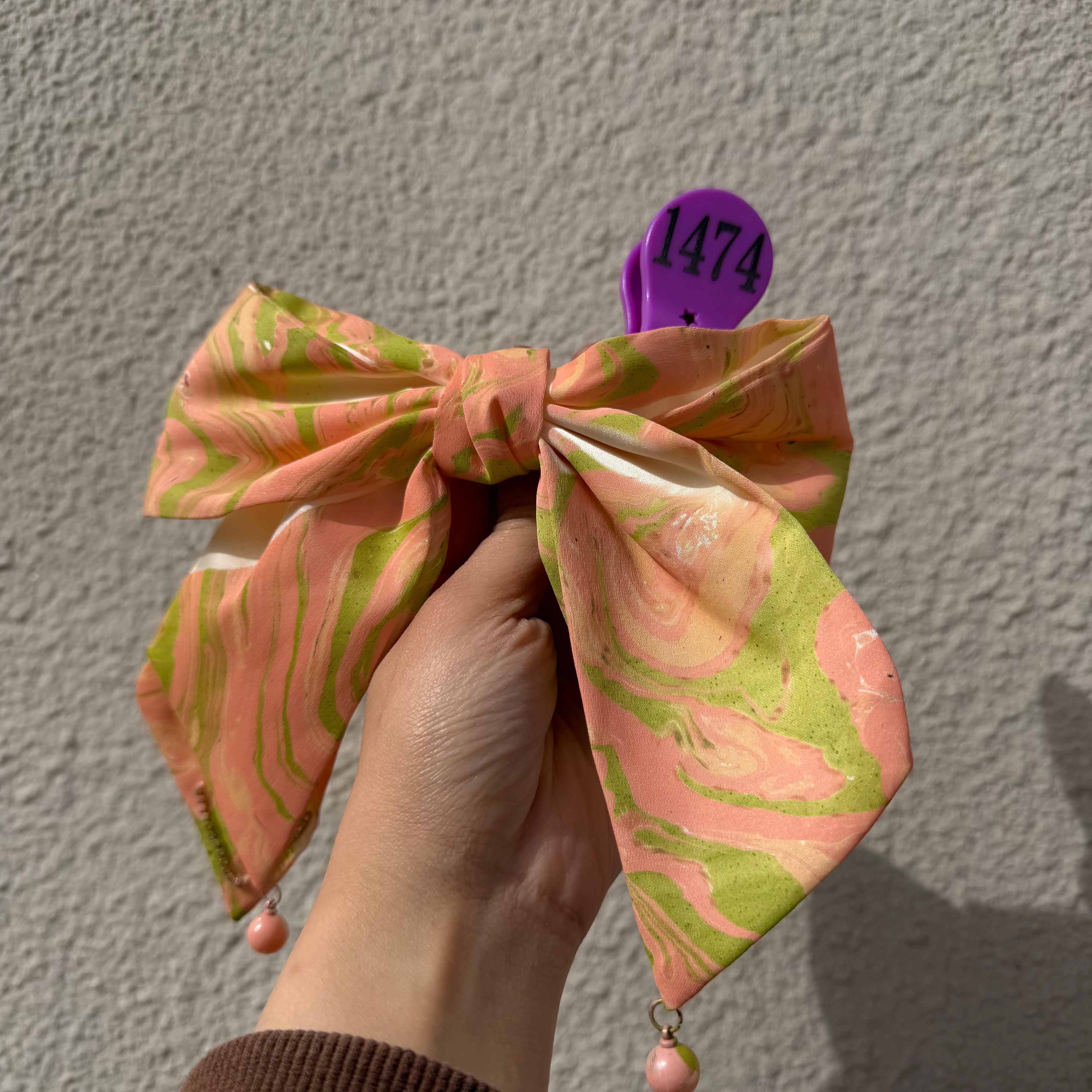 【Handmade Bow Hair Claw Clip 1474】