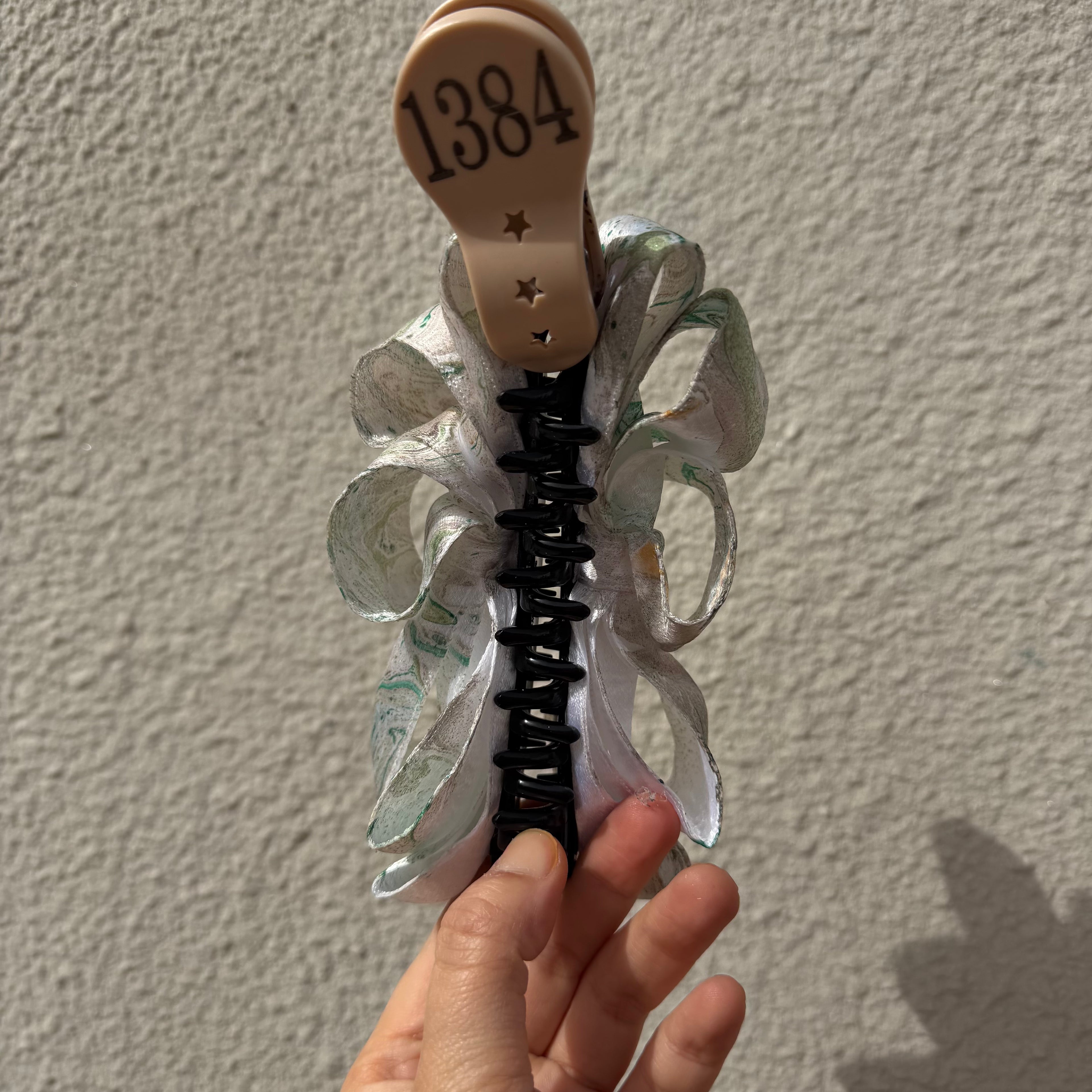 【Handmade Bow Hair Claw Clip 1384】