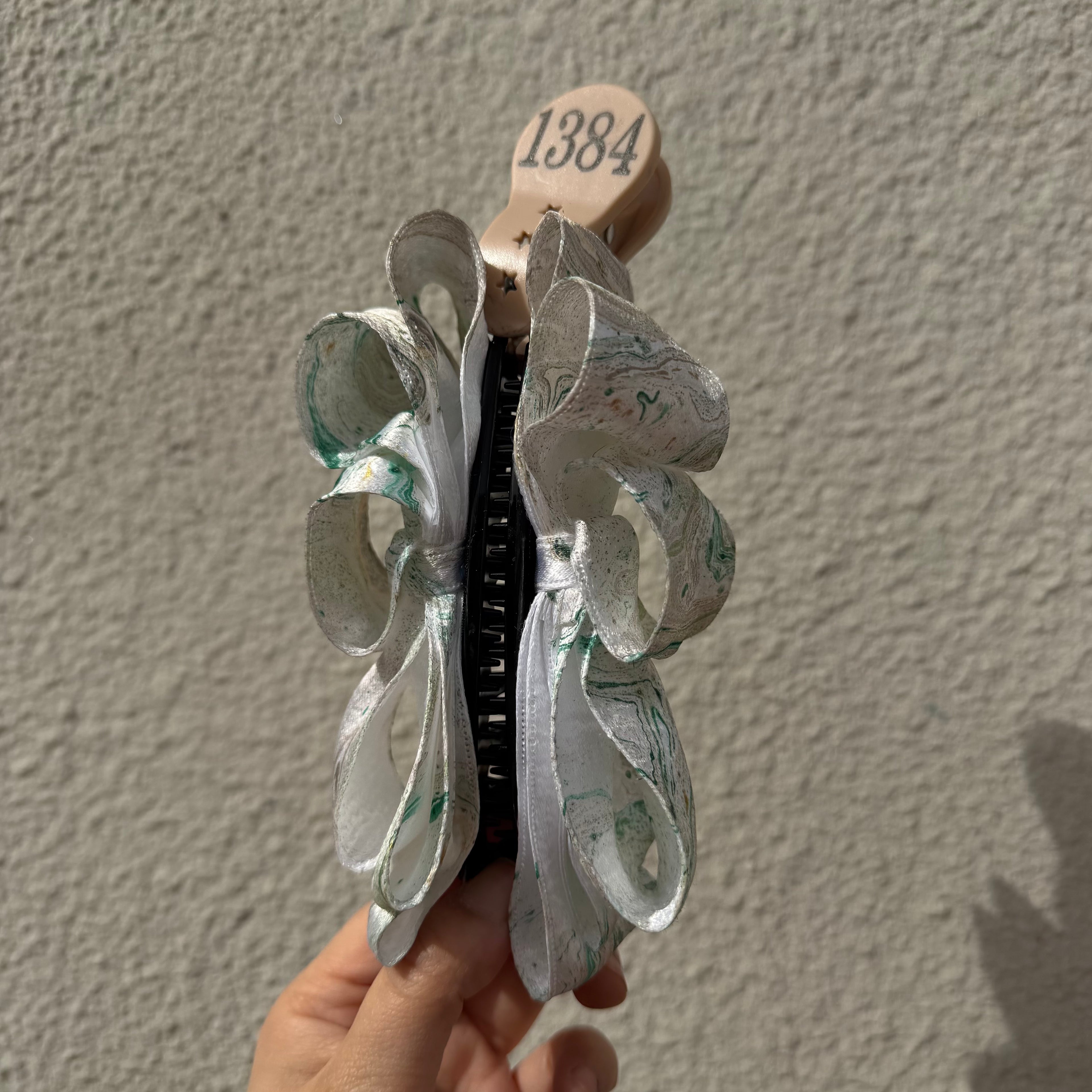 【Handmade Bow Hair Claw Clip 1384】