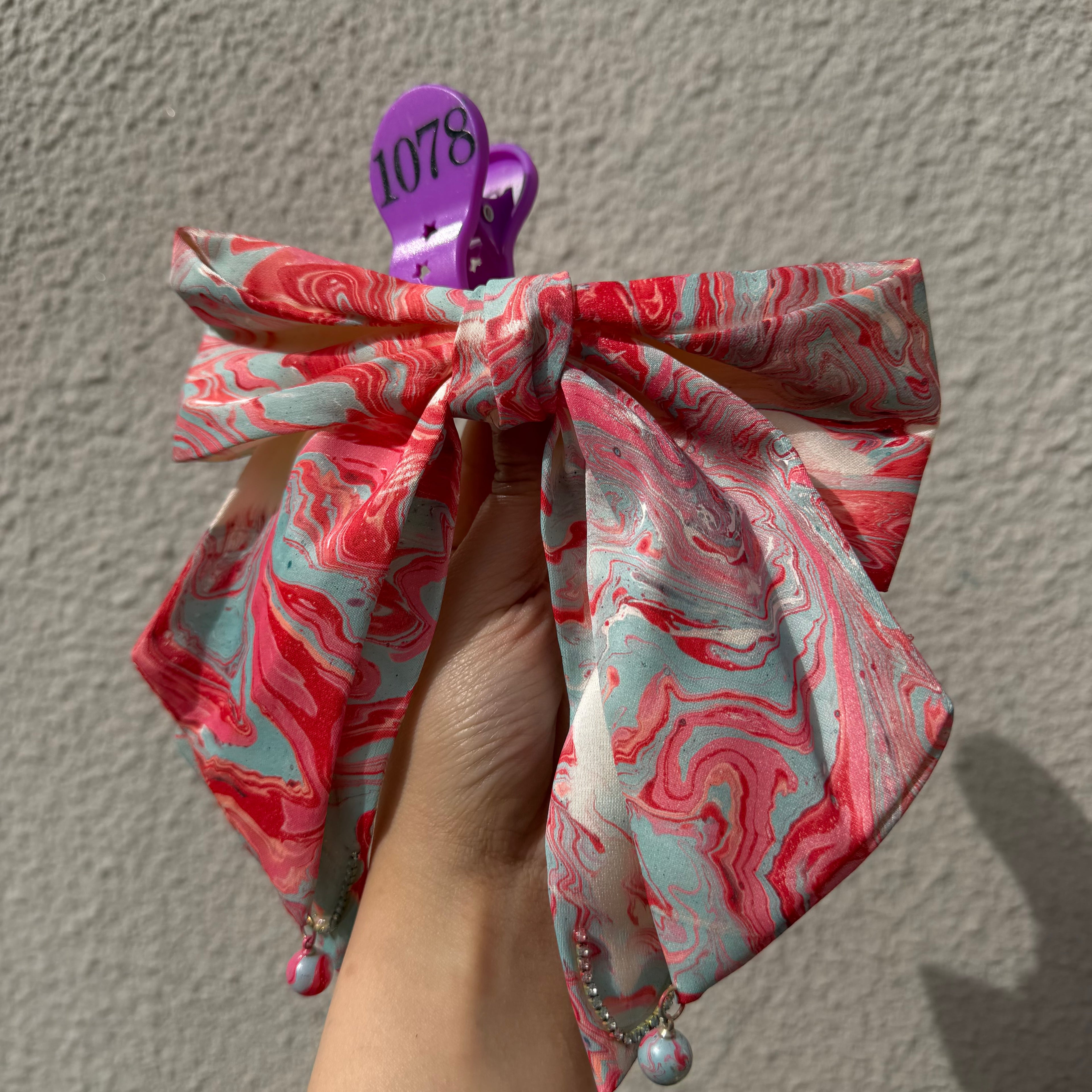 【Handmade Bow Hair Claw Clip 1078】