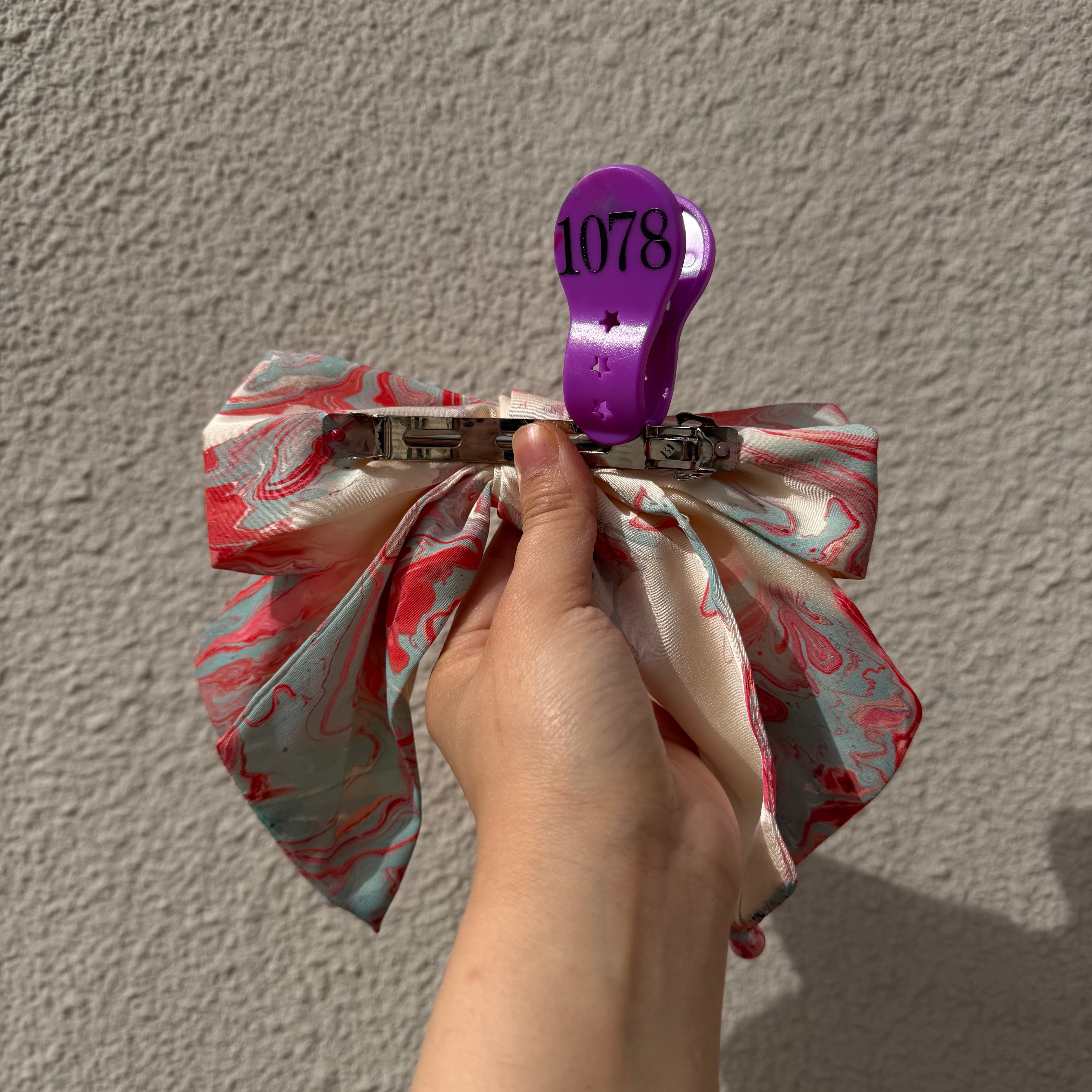 【Handmade Bow Hair Claw Clip 1078】