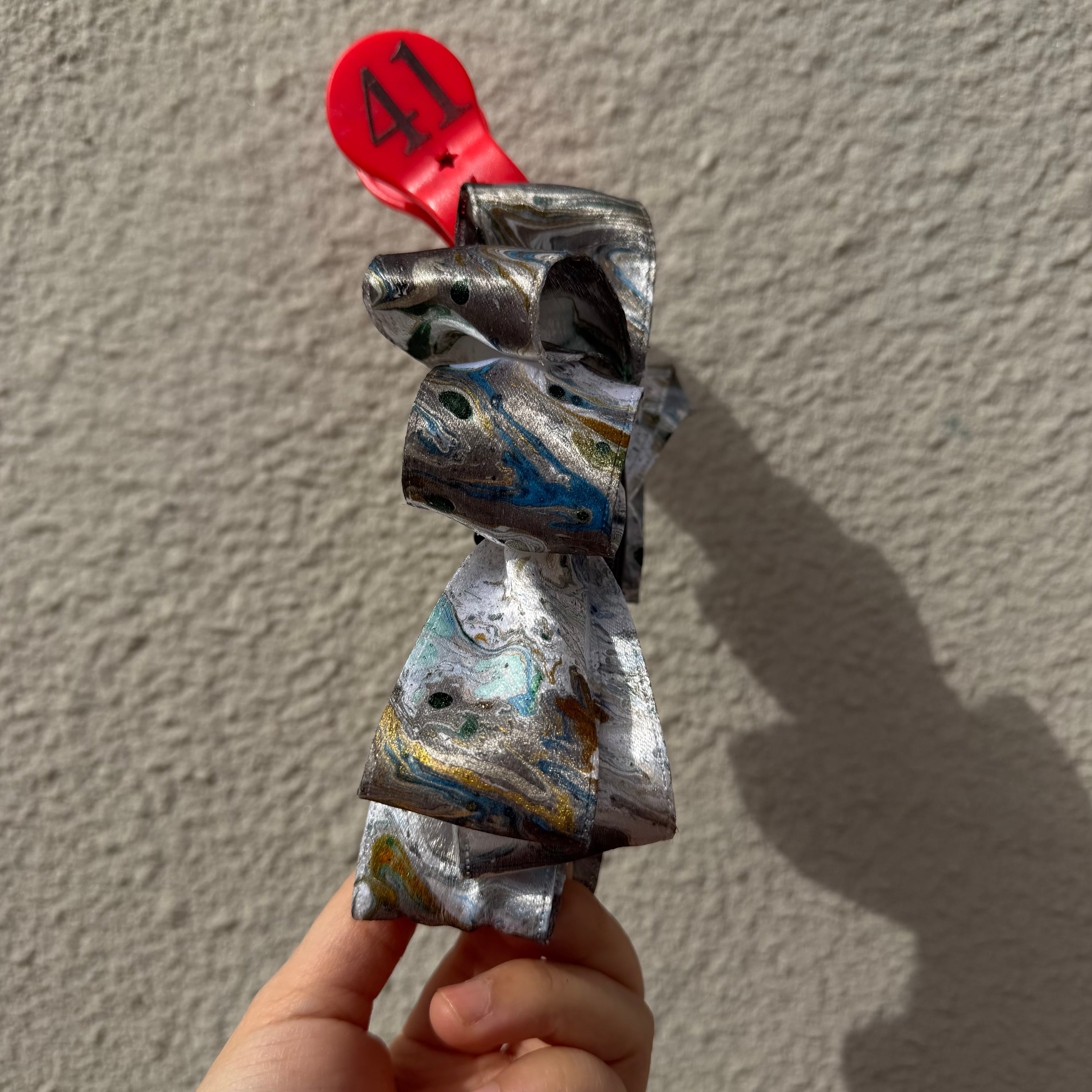 【Handmade Bow Hair Claw Clip 041】