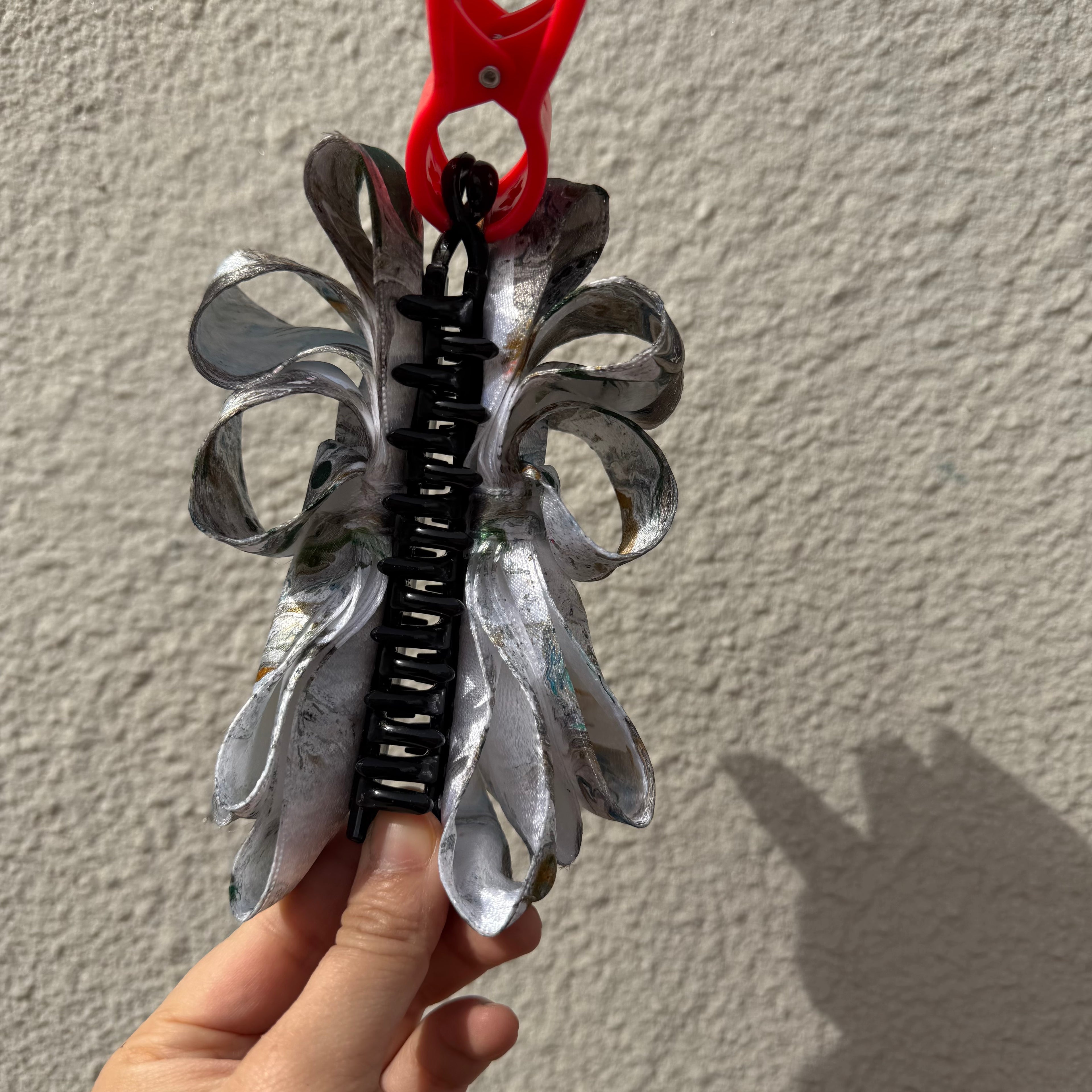 【Handmade Bow Hair Claw Clip 041】