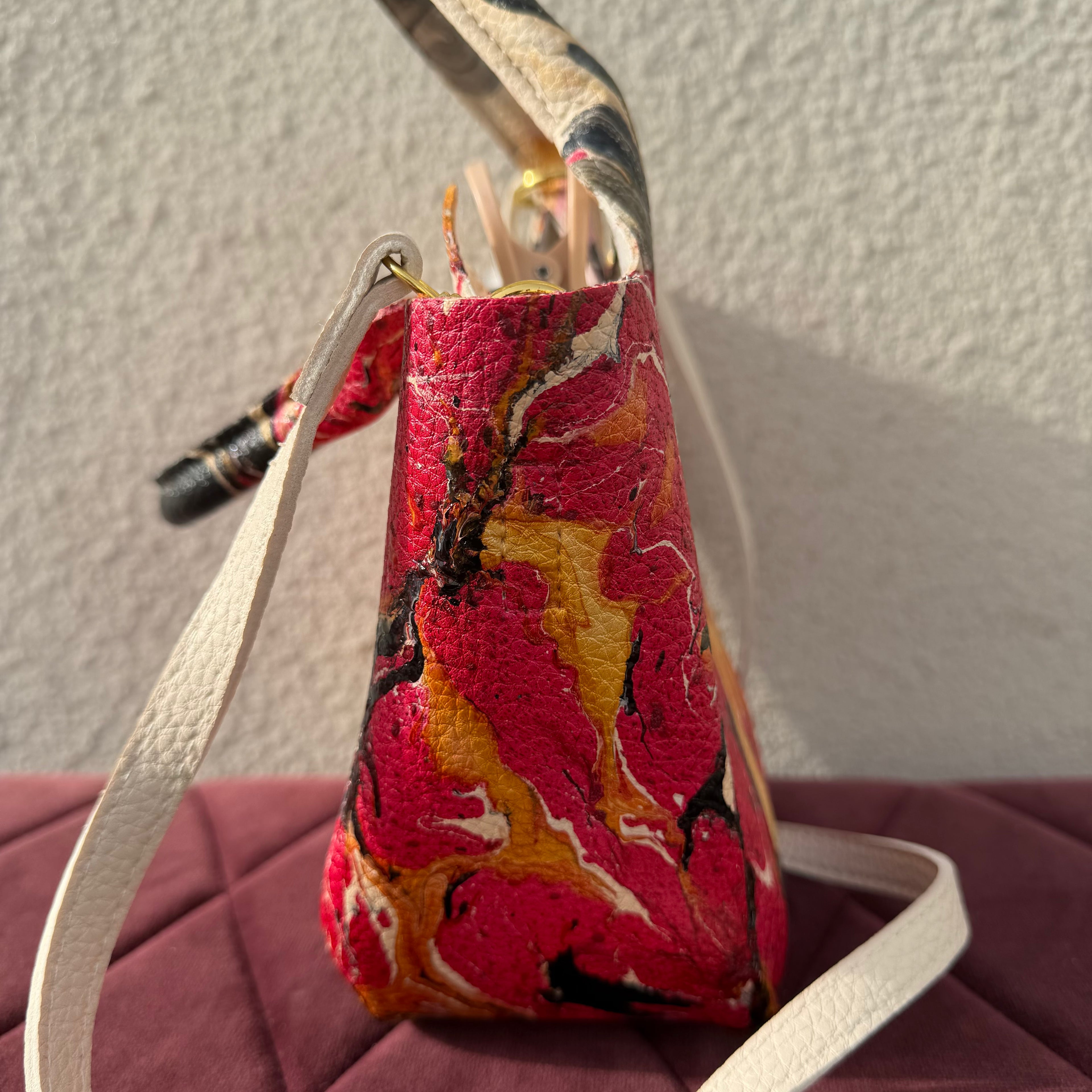 【leather crossbody bag 1381】