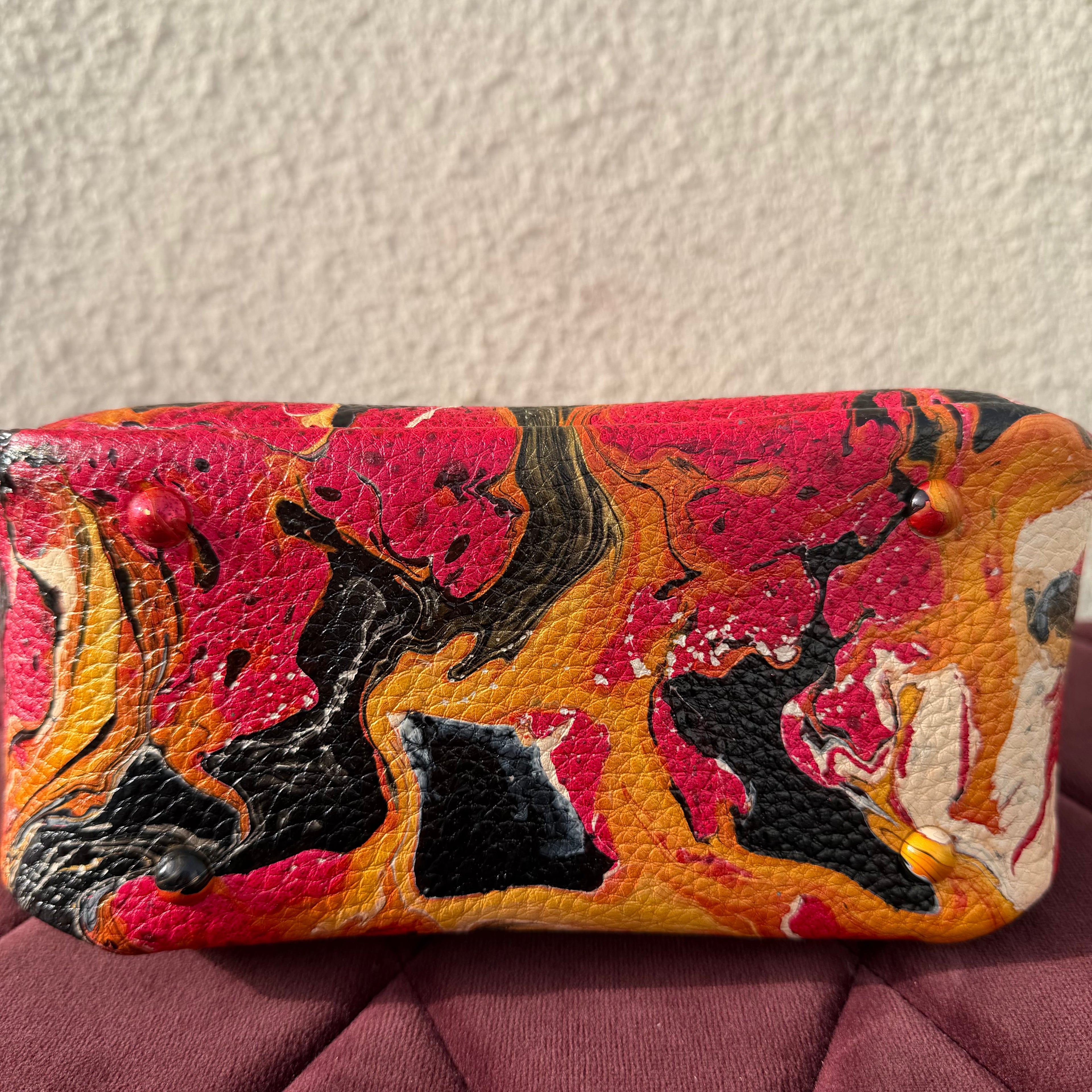 【leather crossbody bag 1381】