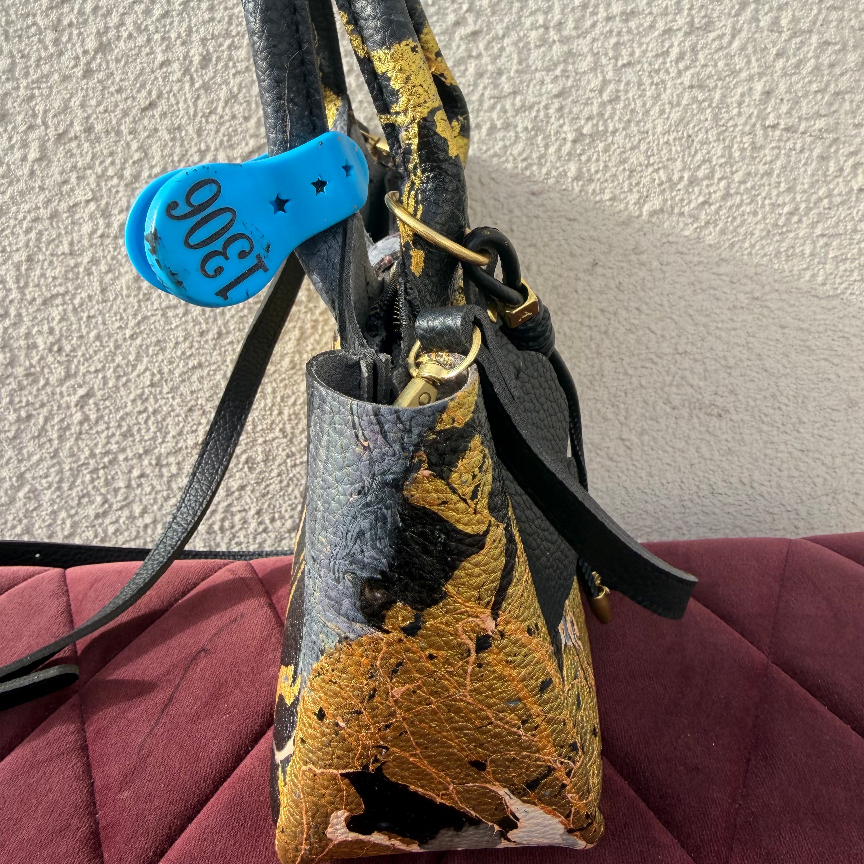 【leather crossbody bag 1306】