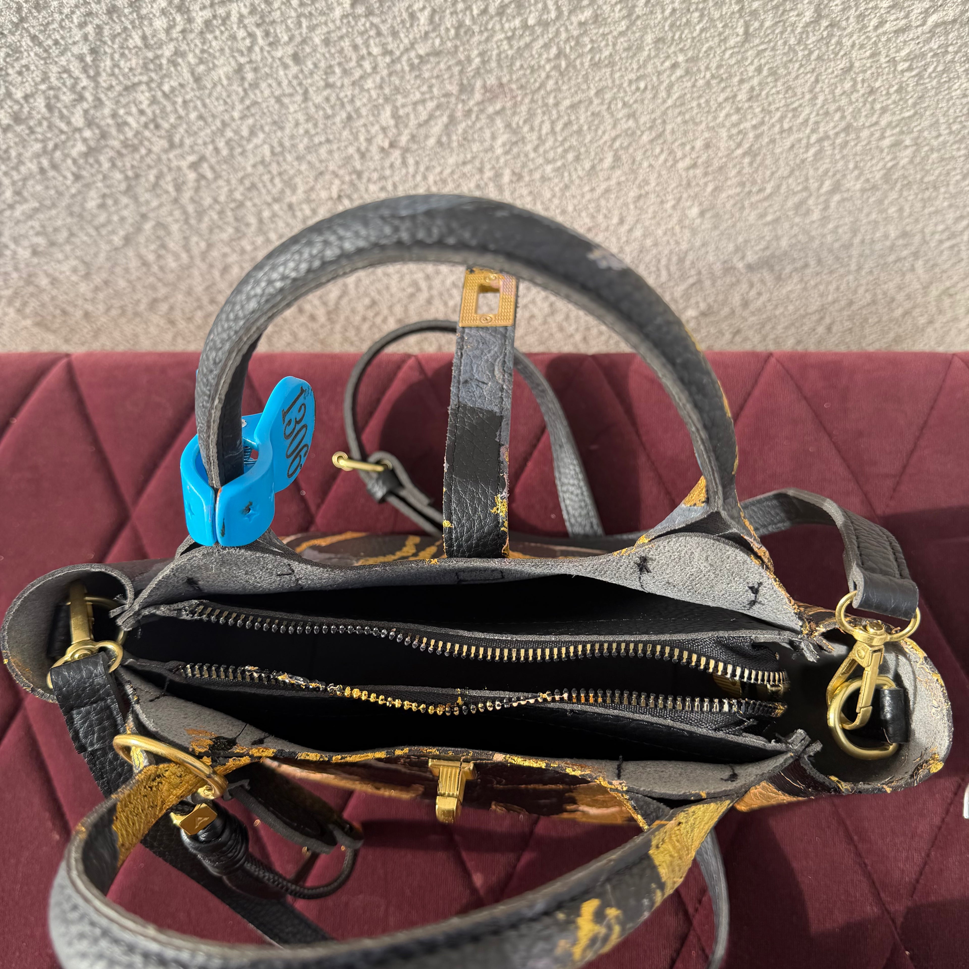 【leather crossbody bag 1306】