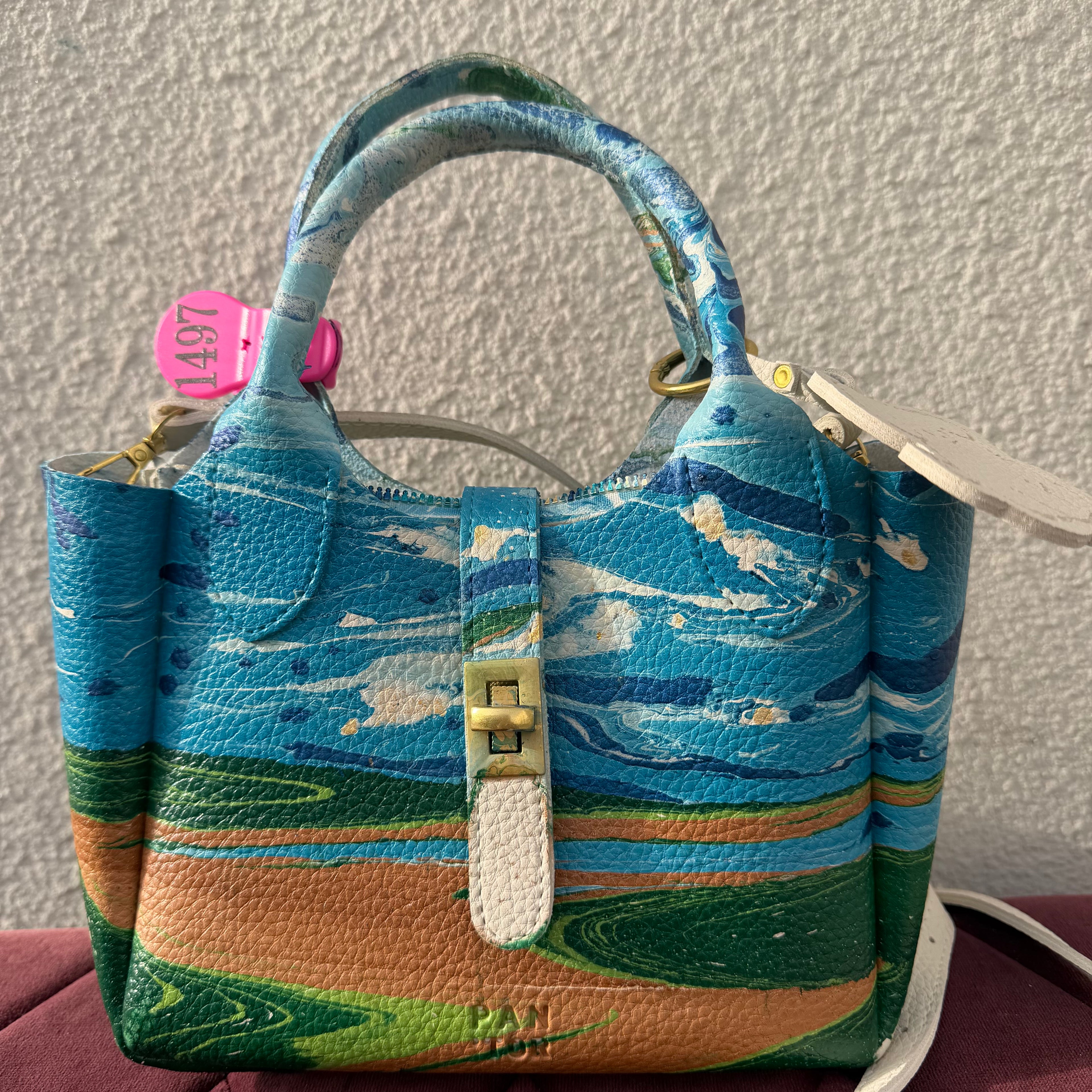 【leather crossbody bag 1497】