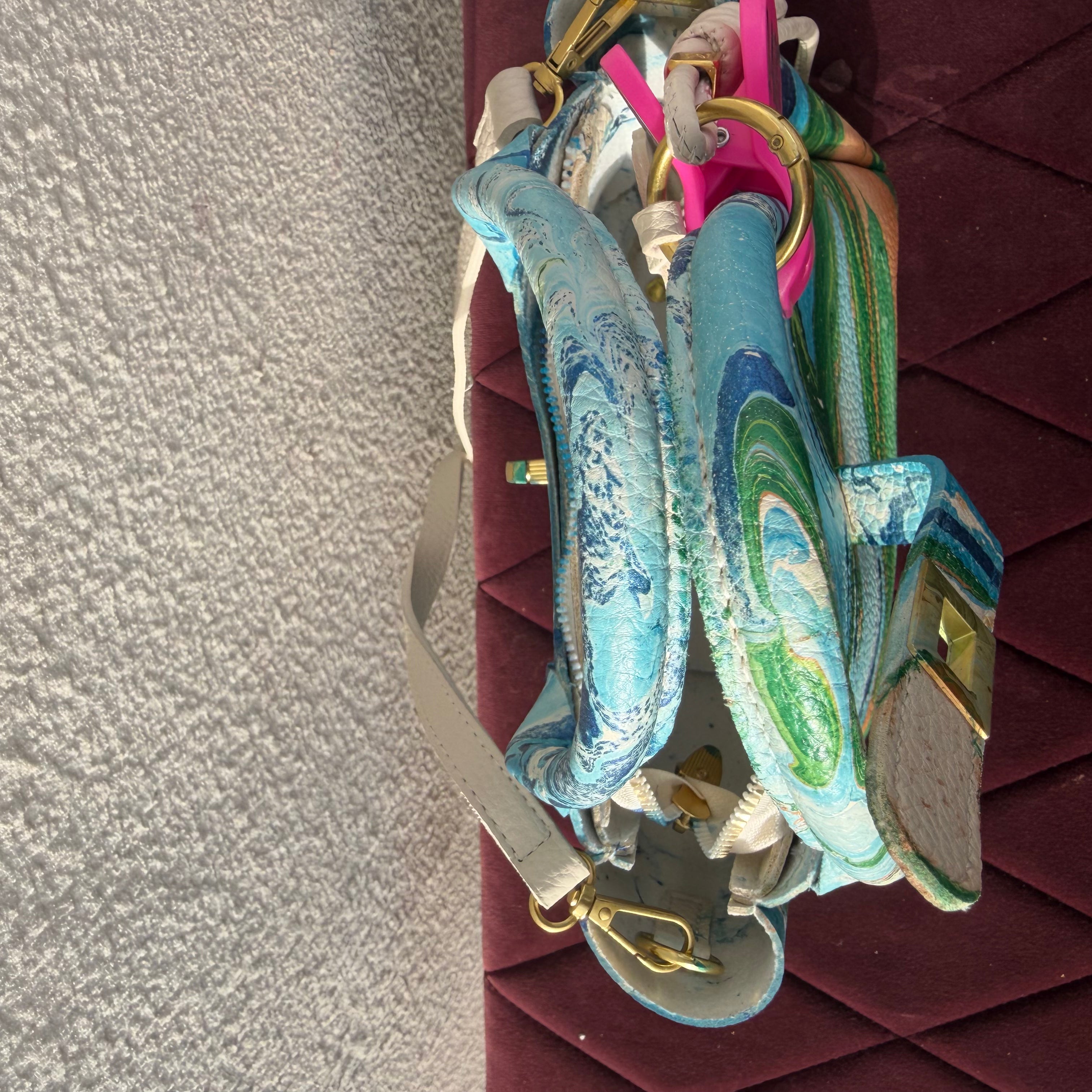 【leather crossbody bag 1497】