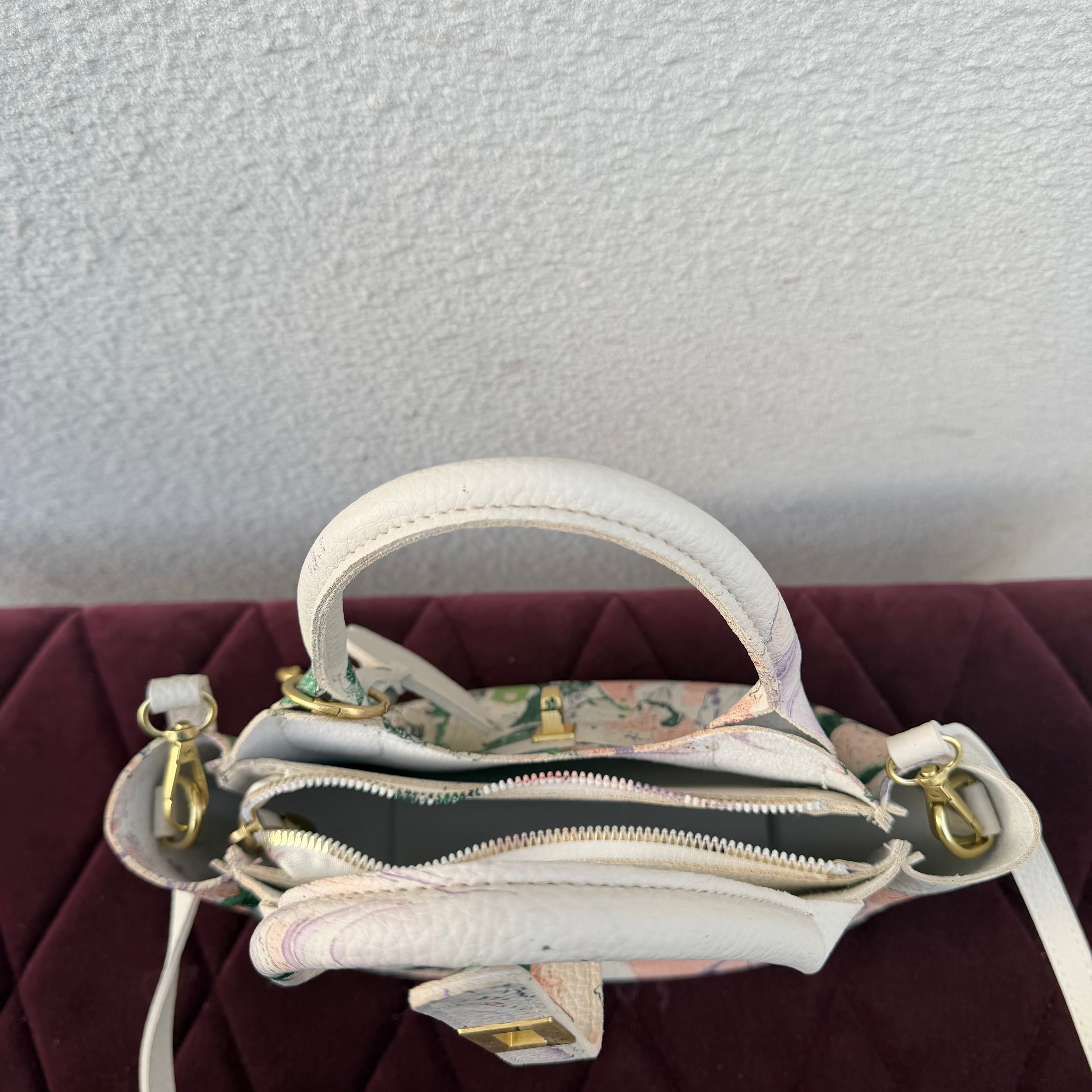 【leather crossbody bag 1292】