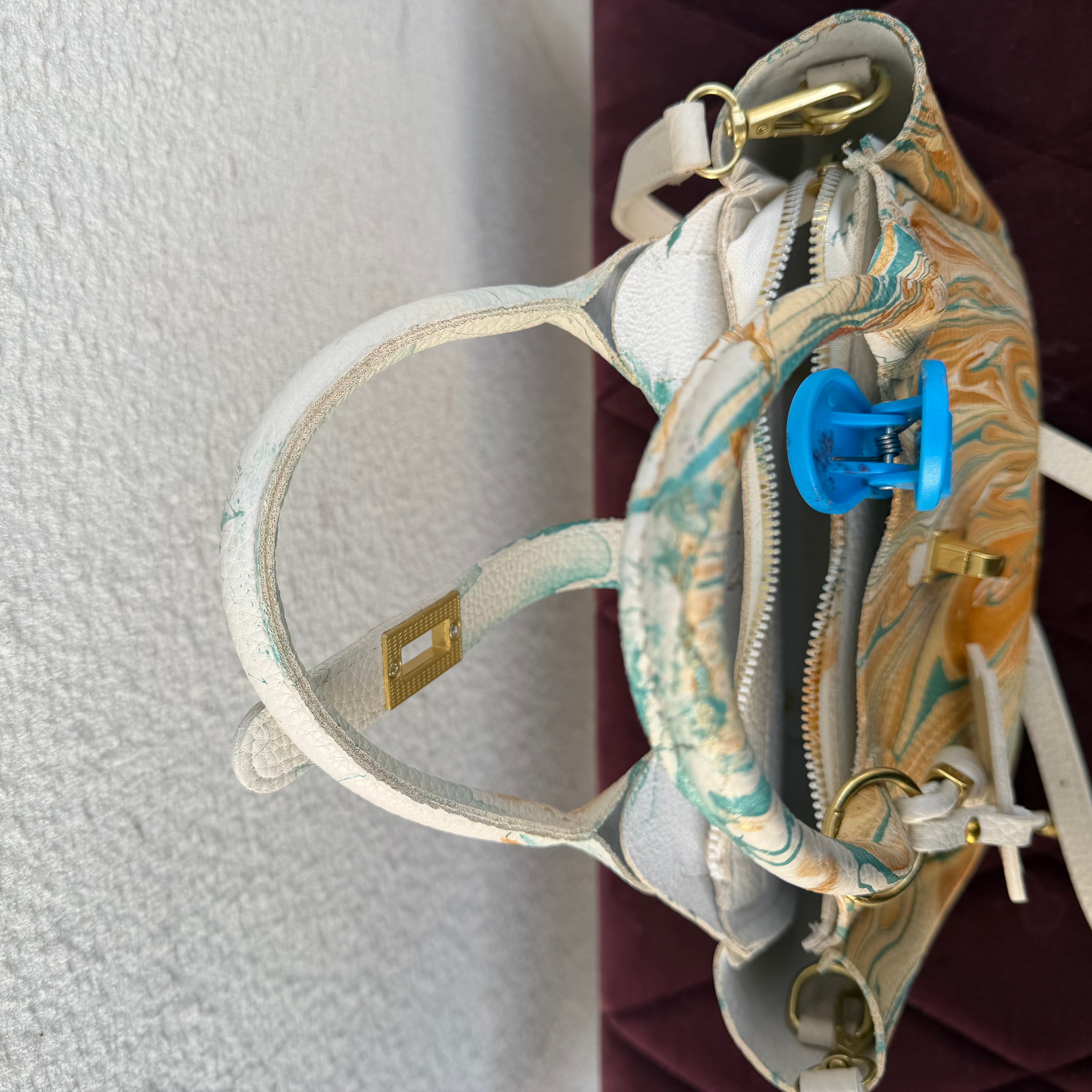 【leather crossbody bag 1301】