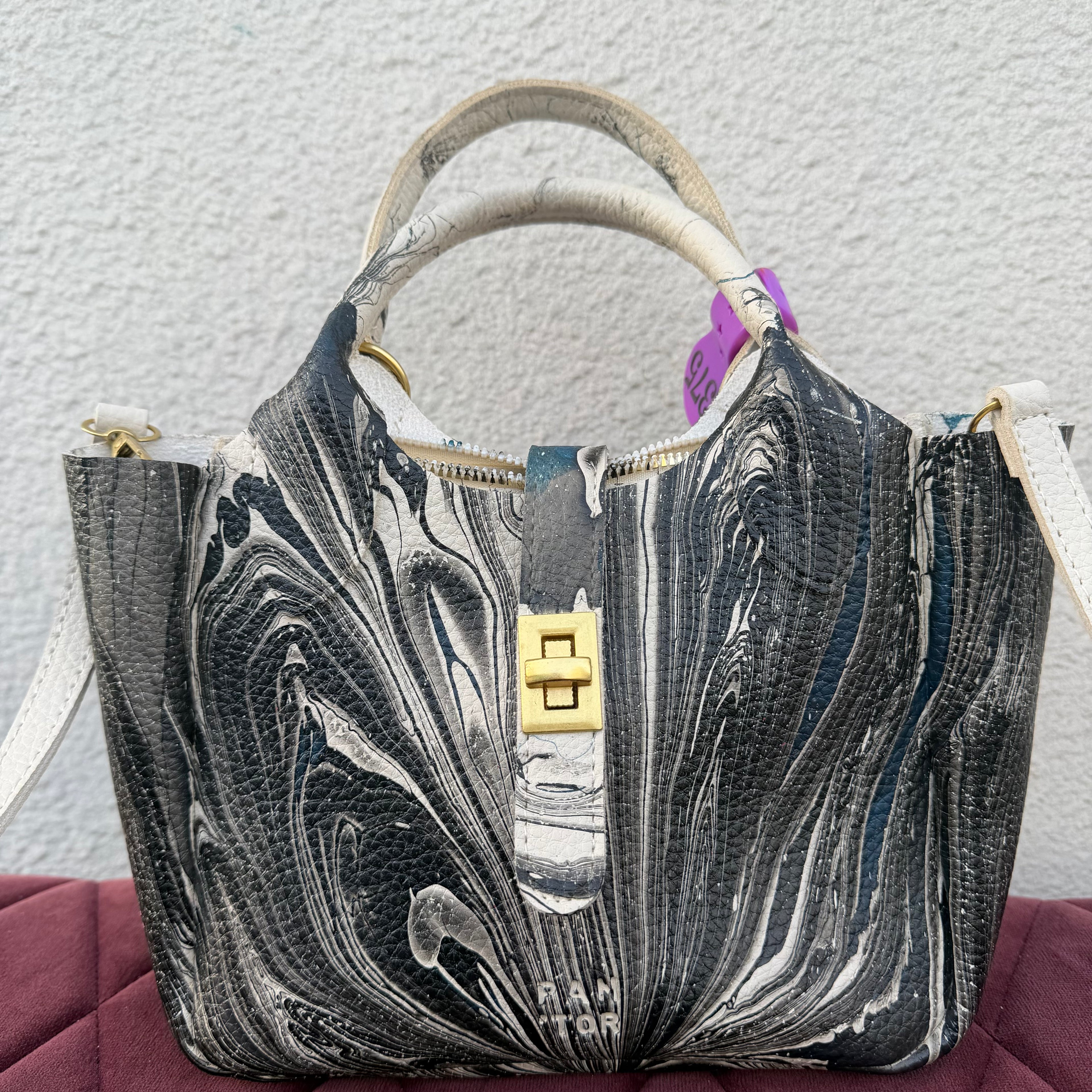 【leather crossbody bag 1375】